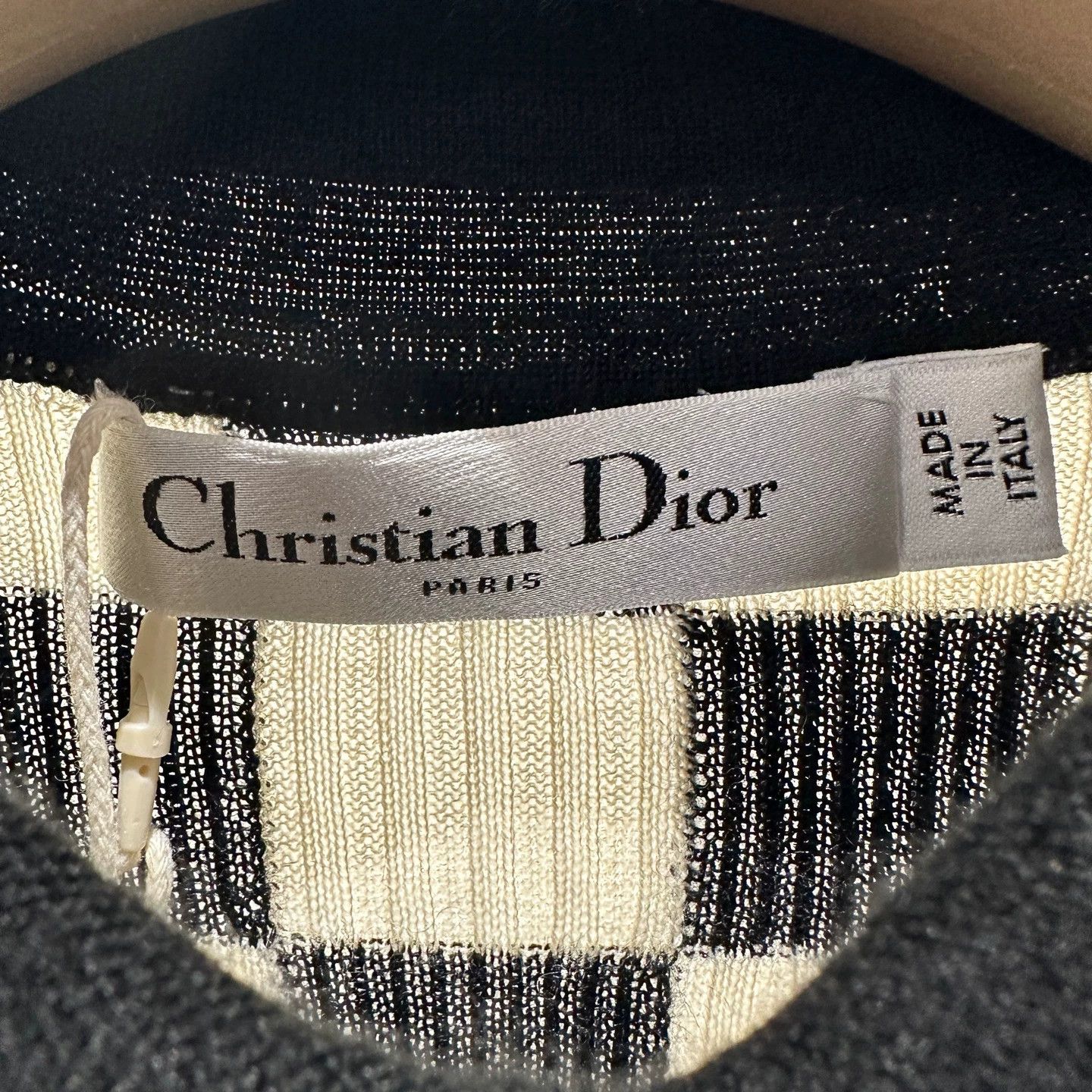 Christian Dior Monsieur Christian Dior Checkerboard Bee Cashmere Polo Shirt 38 Size S / US 4 / IT 40 - 3 Thumbnail