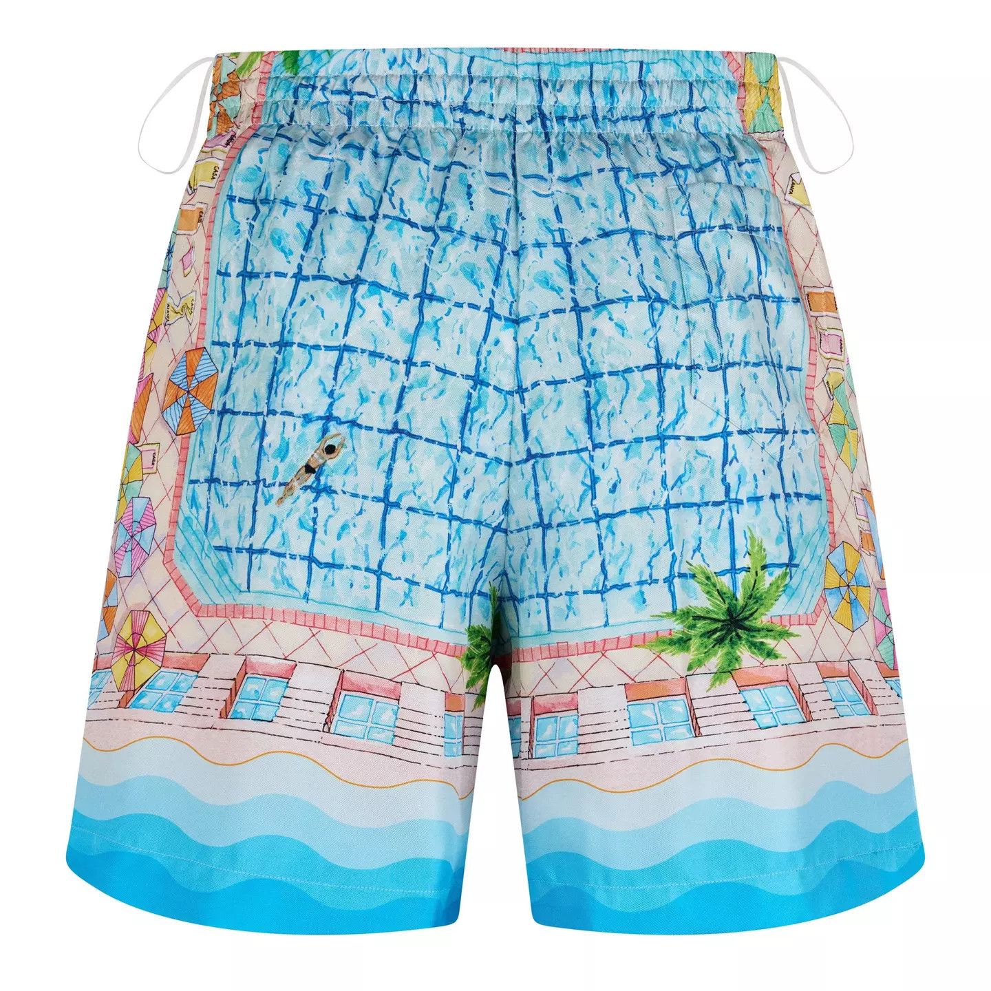 Casablanca o1g2r1mq0426 Silk Pool Shorts in Multicolor Size US 30 / EU 46 - 6 Thumbnail