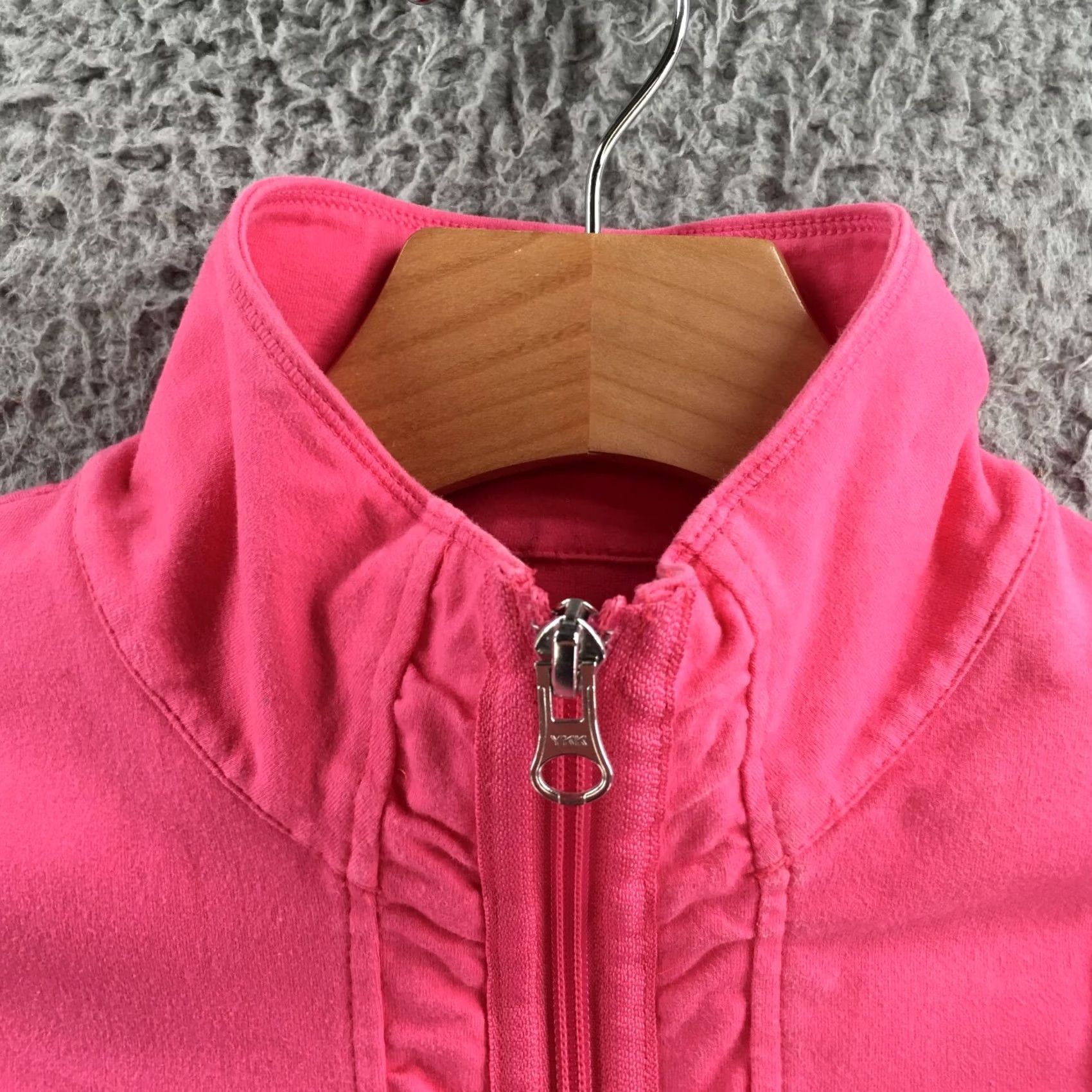 Pinko Neon Buddha Jacket Womens L Pink Full Zip Long Sleeve Zippered Pockets Size L / US 10 / IT 46 - 3 Thumbnail