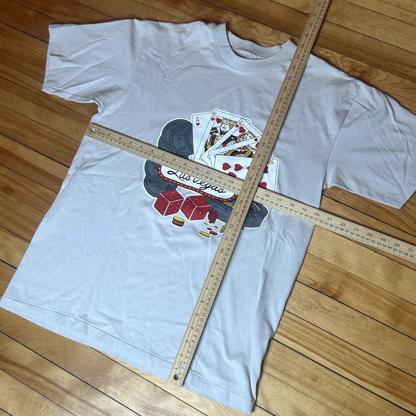 Hanes Vintage 90s Las Vegas Graphic T-Shirt Large Size US L / EU 52-54 / 3 - 2 Thumbnail