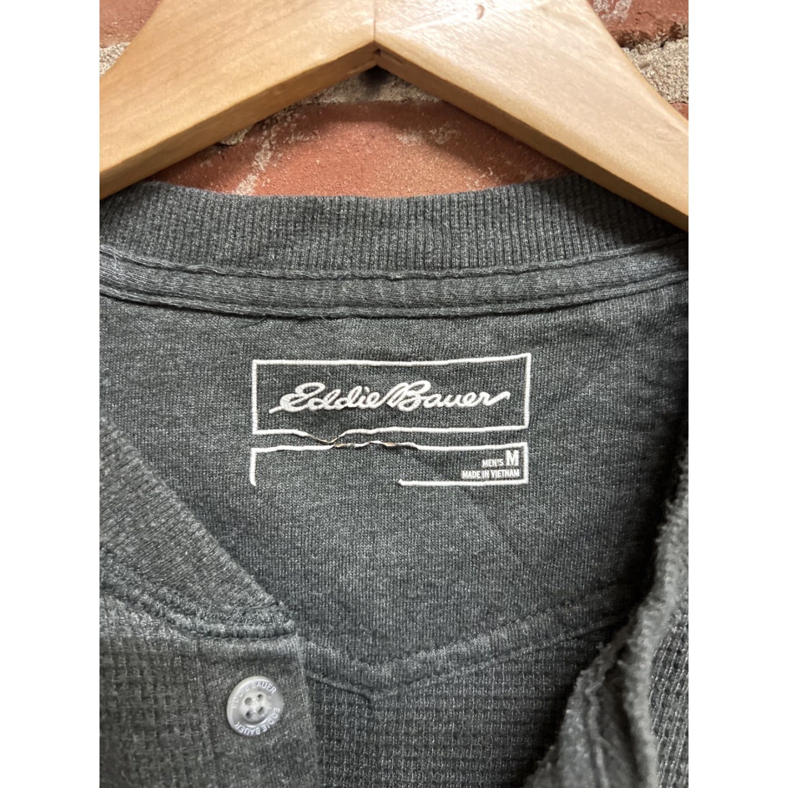 Eddie Bauer Eddie Bauer Mens Gray Thermal Henley Long Sleeve Shirt M Size US M / EU 48-50 / 2 - 3 Thumbnail