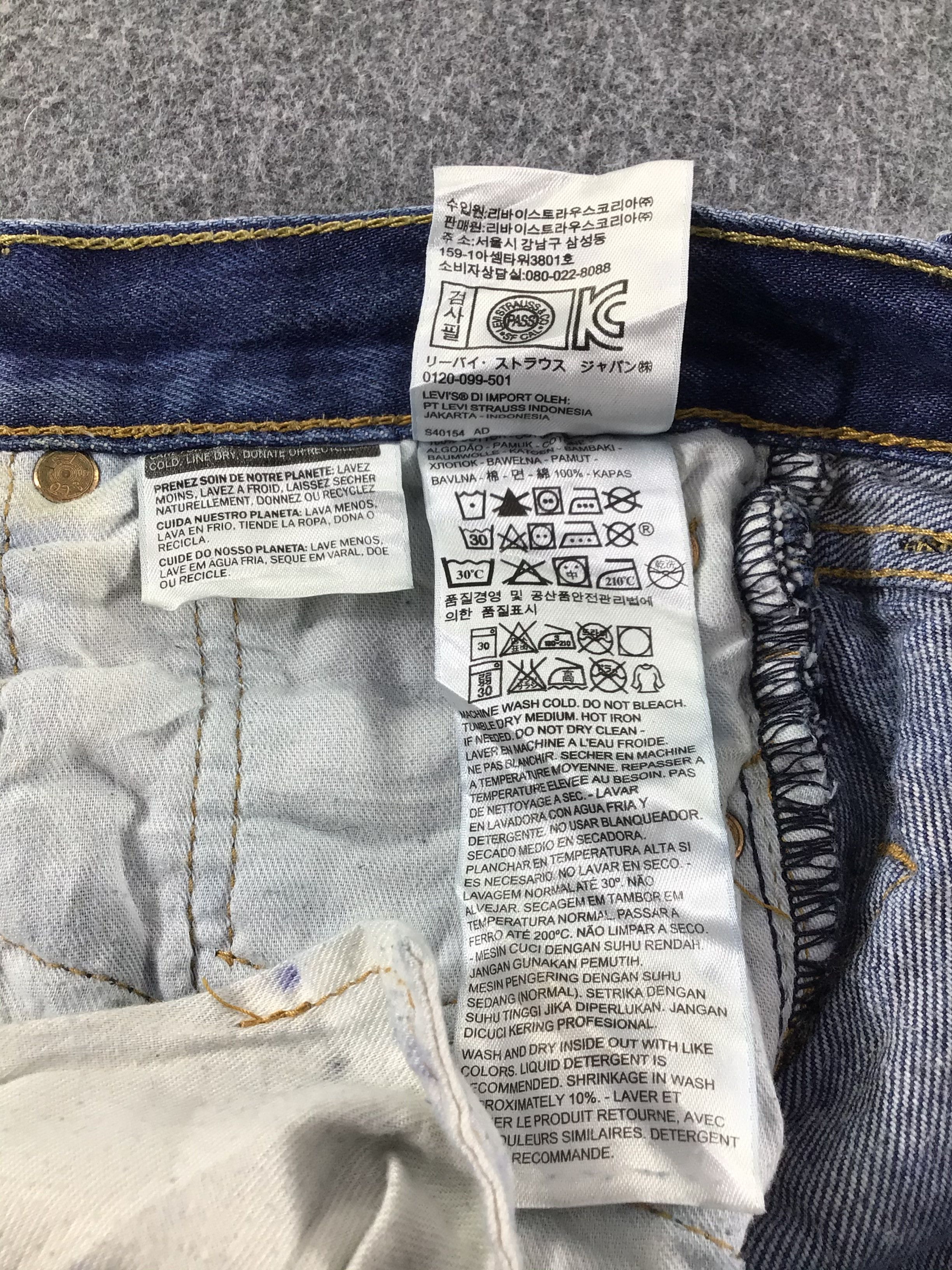 Levi's Blue Wash Levis 501 Jeans-J389 Size US 28 / EU 44 - 10 Thumbnail