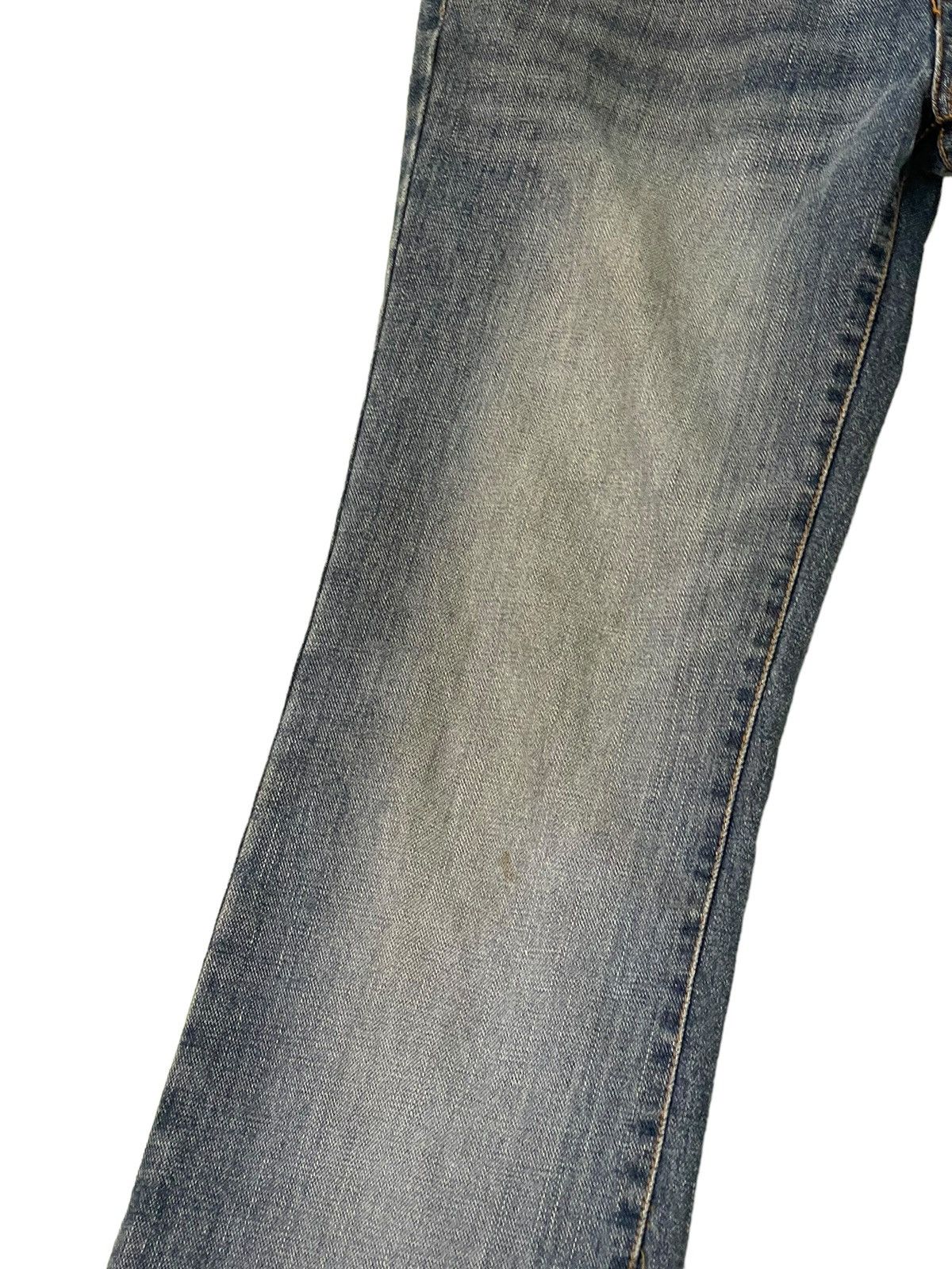 Japanese Brand Flare Jeans G&J Distress Low Rise Boot Cut 8🟦6 Size US 29 - 6 Thumbnail