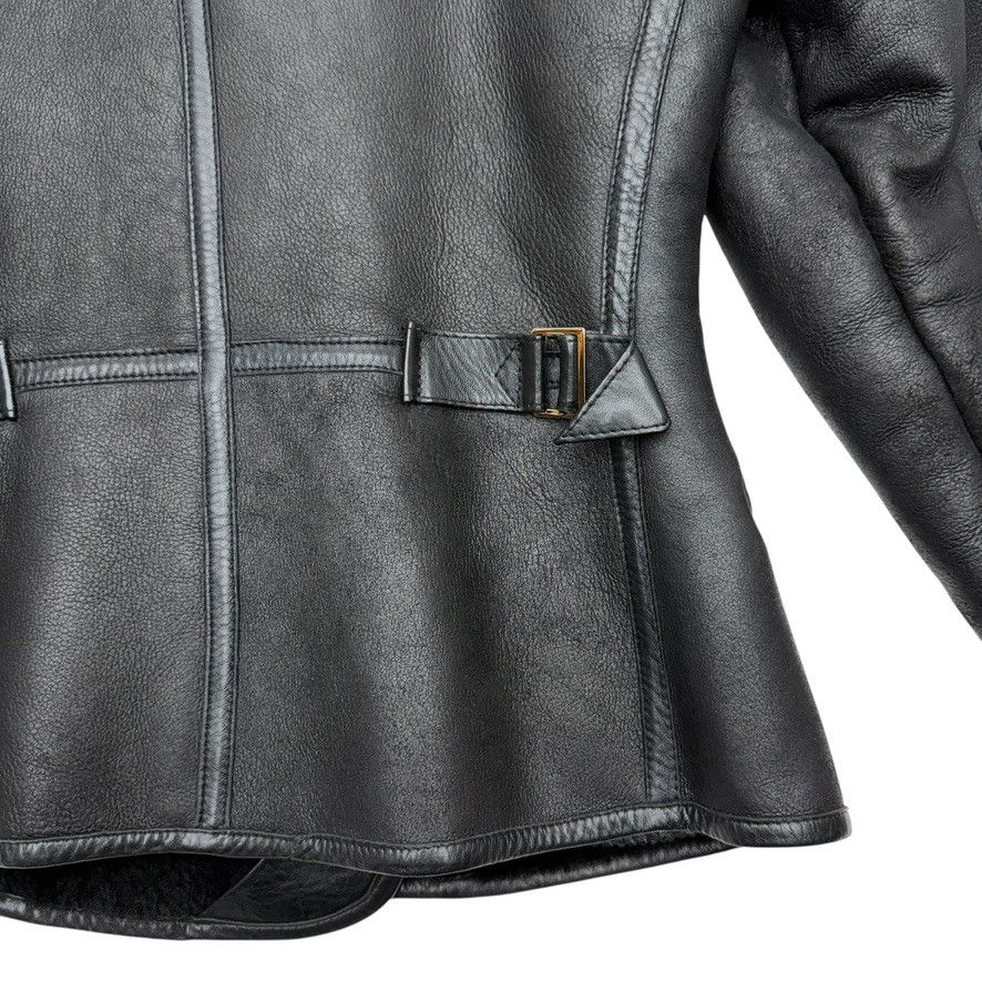 Kenzo Kenzo Black Shearling Leather Jacket Size M / US 6-8 / IT 42-44 - 16 Thumbnail
