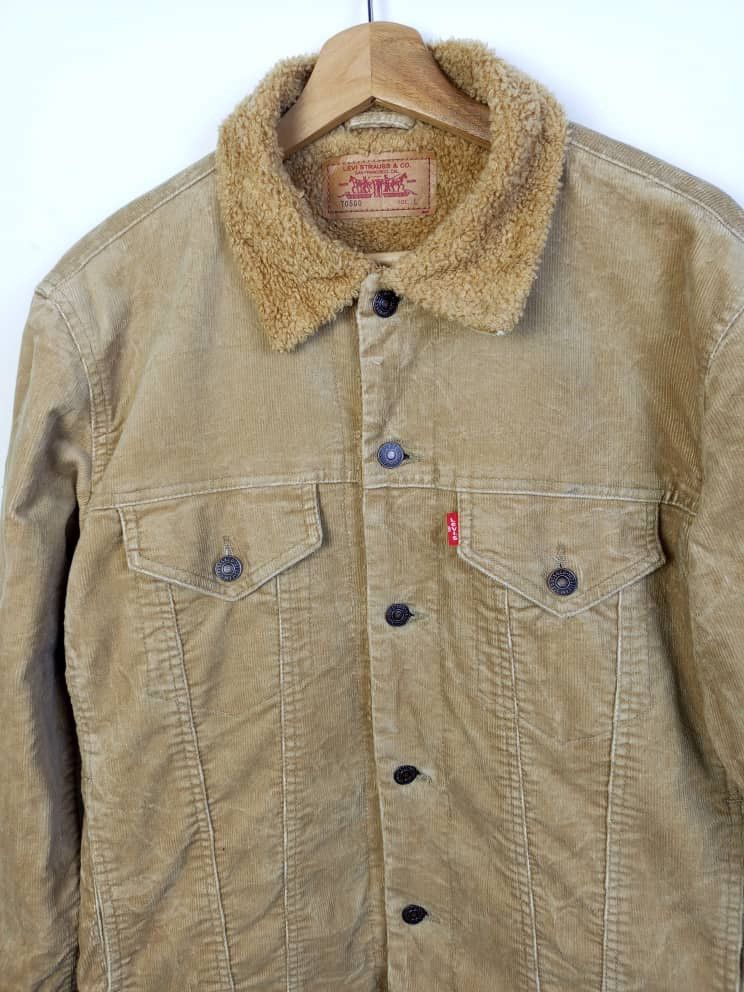 Designer × Levi's Vintage Clothing × Vintage Levi’s Sherpa Trucker Jacket Vintage 90s Corduroy Size US L / EU 52-54 / 3 - 3 Thumbnail