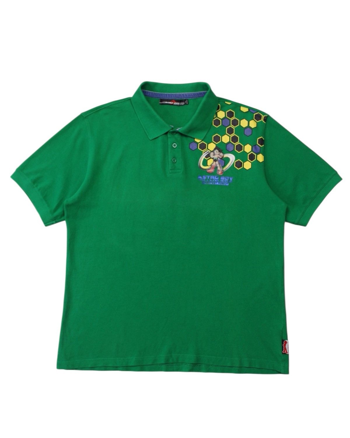 Hysteric Glamour 2000S TEZUKA PRODUCTIONS ASTRO BOY HEX GRID GREEN POLO Size US XL / EU 56 / 4 - 2 Thumbnail
