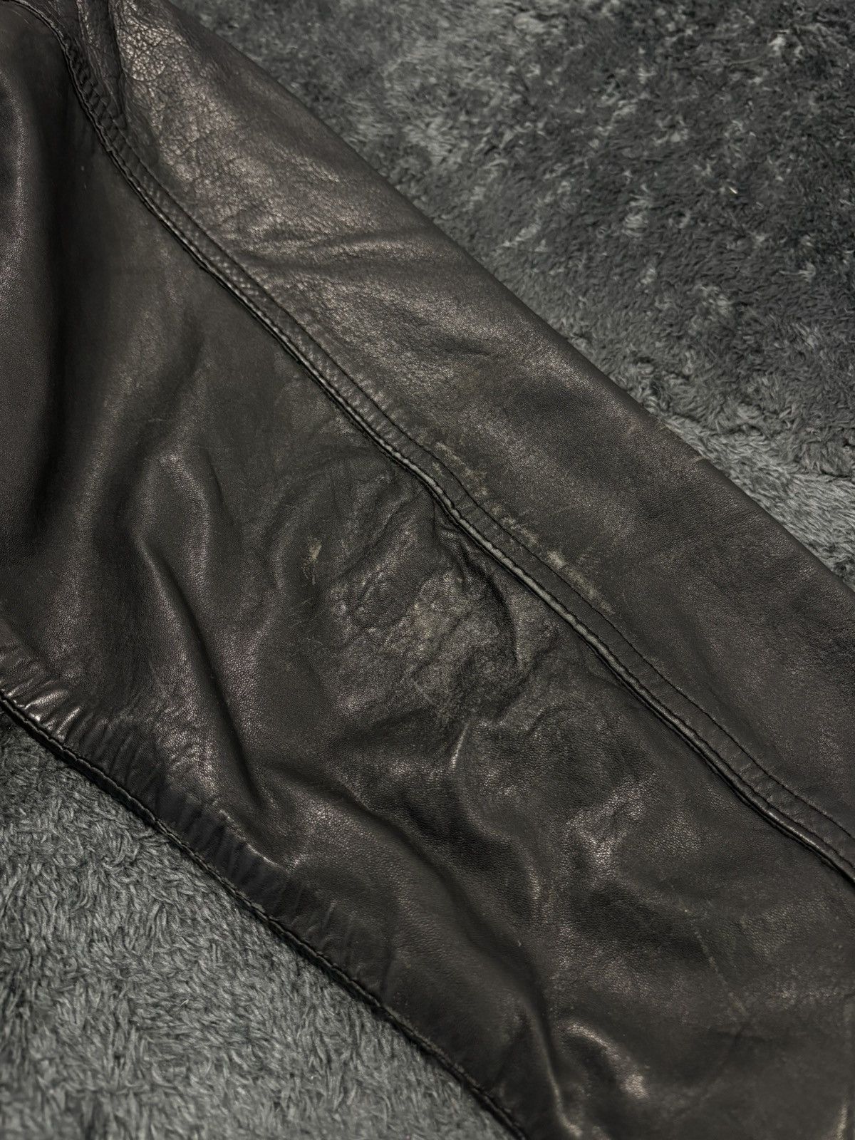 Vintage Cropped Leather Jacket