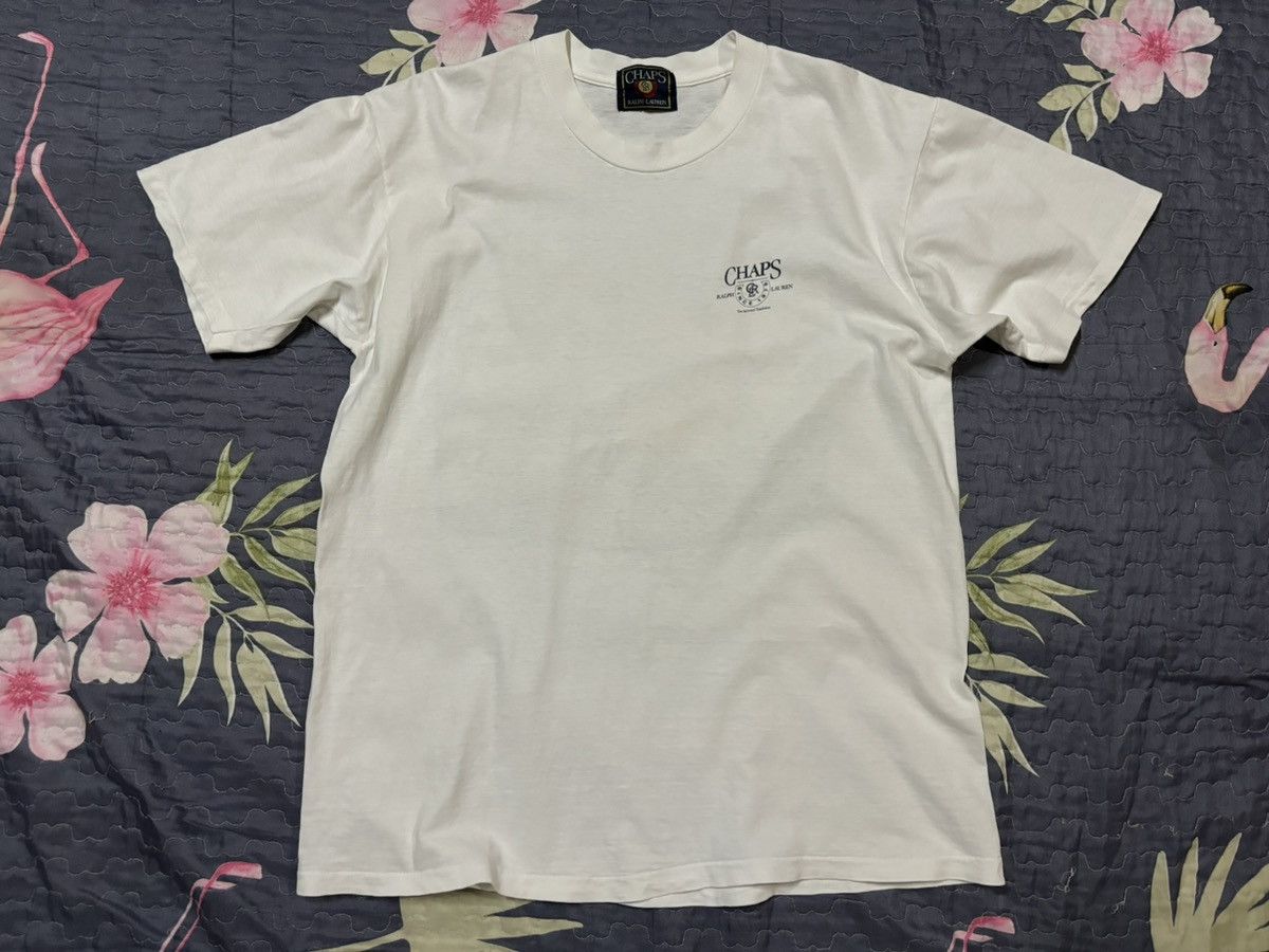 Chaps Ralph Lauren × Vintage Vintage 90s Chaps Ralph Lauren Tshirt Size US L / EU 52-54 / 3 - 3 Thumbnail