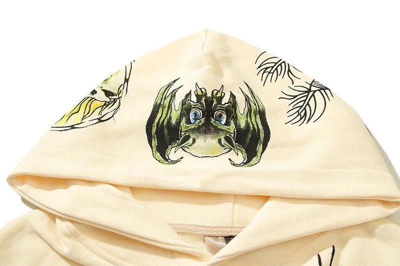 Vintage Skeleton Graffiti Terry Material Pullover Hoodie Size US M / EU 48-50 / 2 - 3 Thumbnail