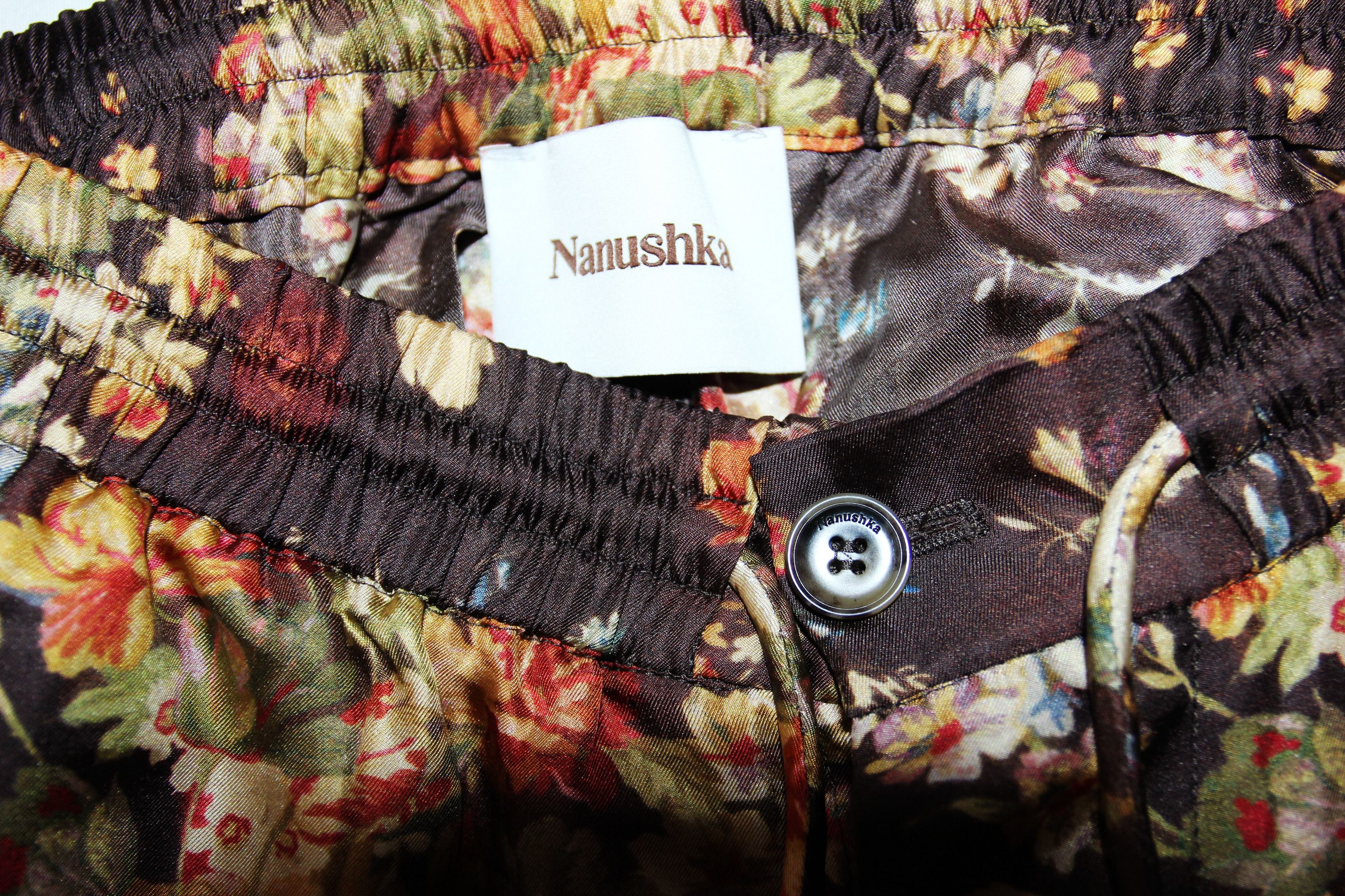 Nanushka BNWT SS23 NANUSHKA FLORAL PRINT SILK PANTS XS Size US 28 / EU 44 - 8 Thumbnail