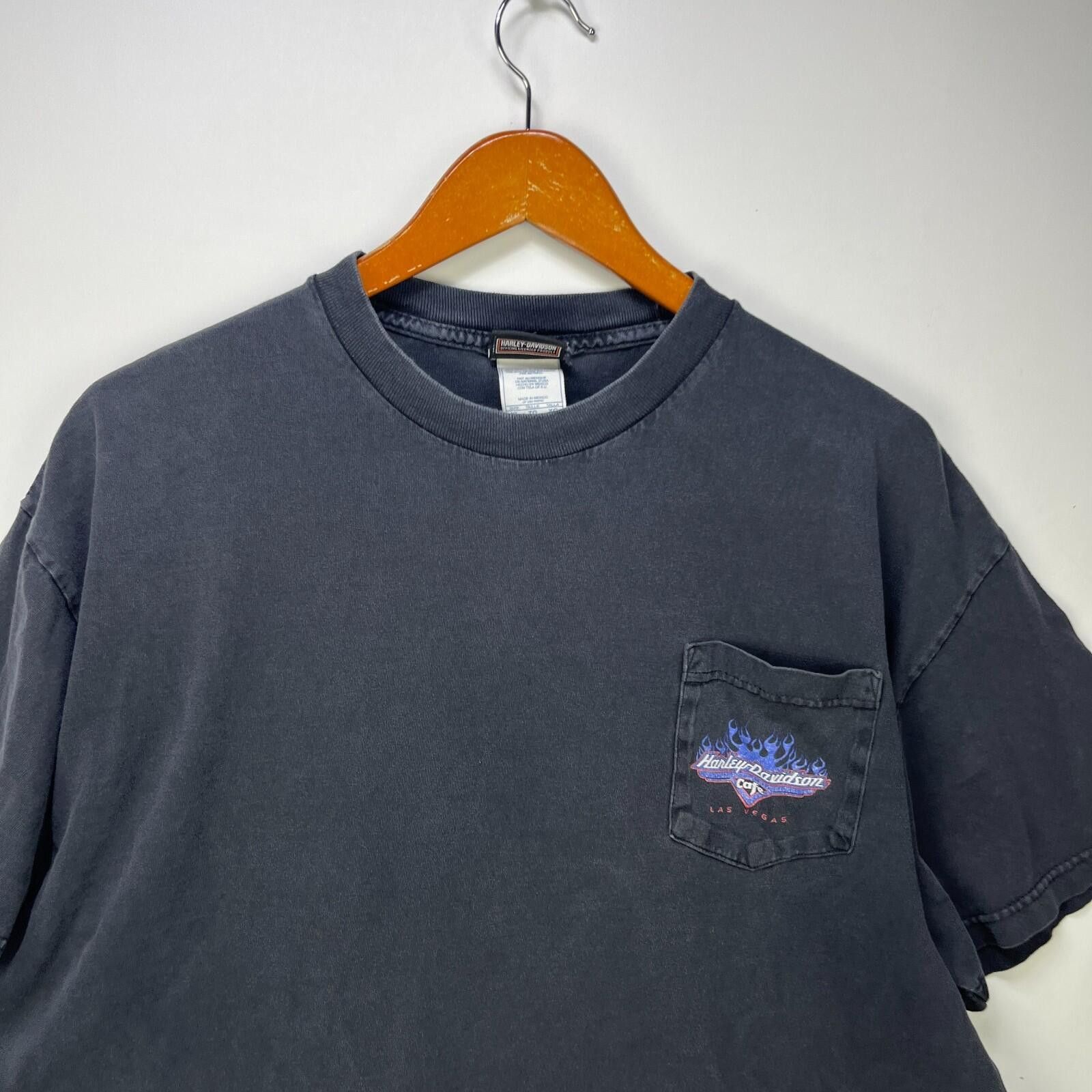 Harley Davidson Vintage Harley Davidson Cafe Las Vegas Flames T Shirt XL Size US XL / EU 56 / 4 - 5 Thumbnail