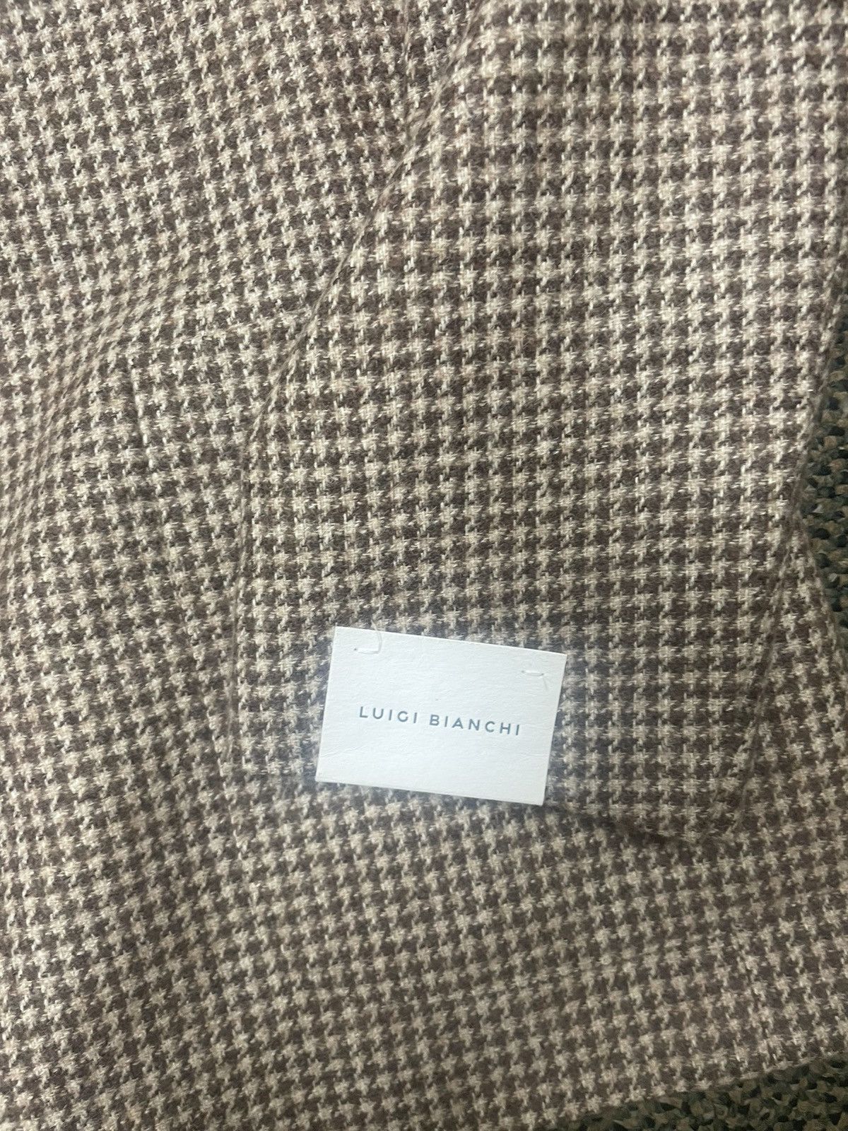 Luigi Bianchi Baby Alpaca Blend Houndstooth Jacket Size 42R - 7 Thumbnail