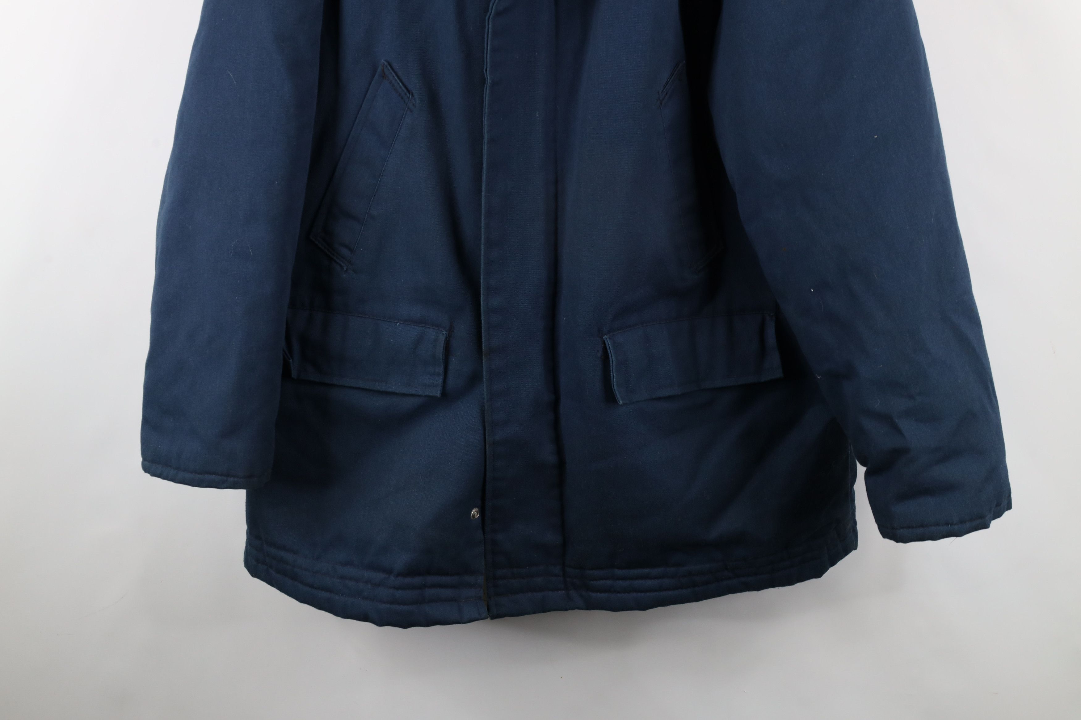 Vintage Vintage 60s 70s Co FoMoCo Quilted Hooded Mechanic Jacket USA Size US L / EU 52-54 / 3 - 3 Thumbnail