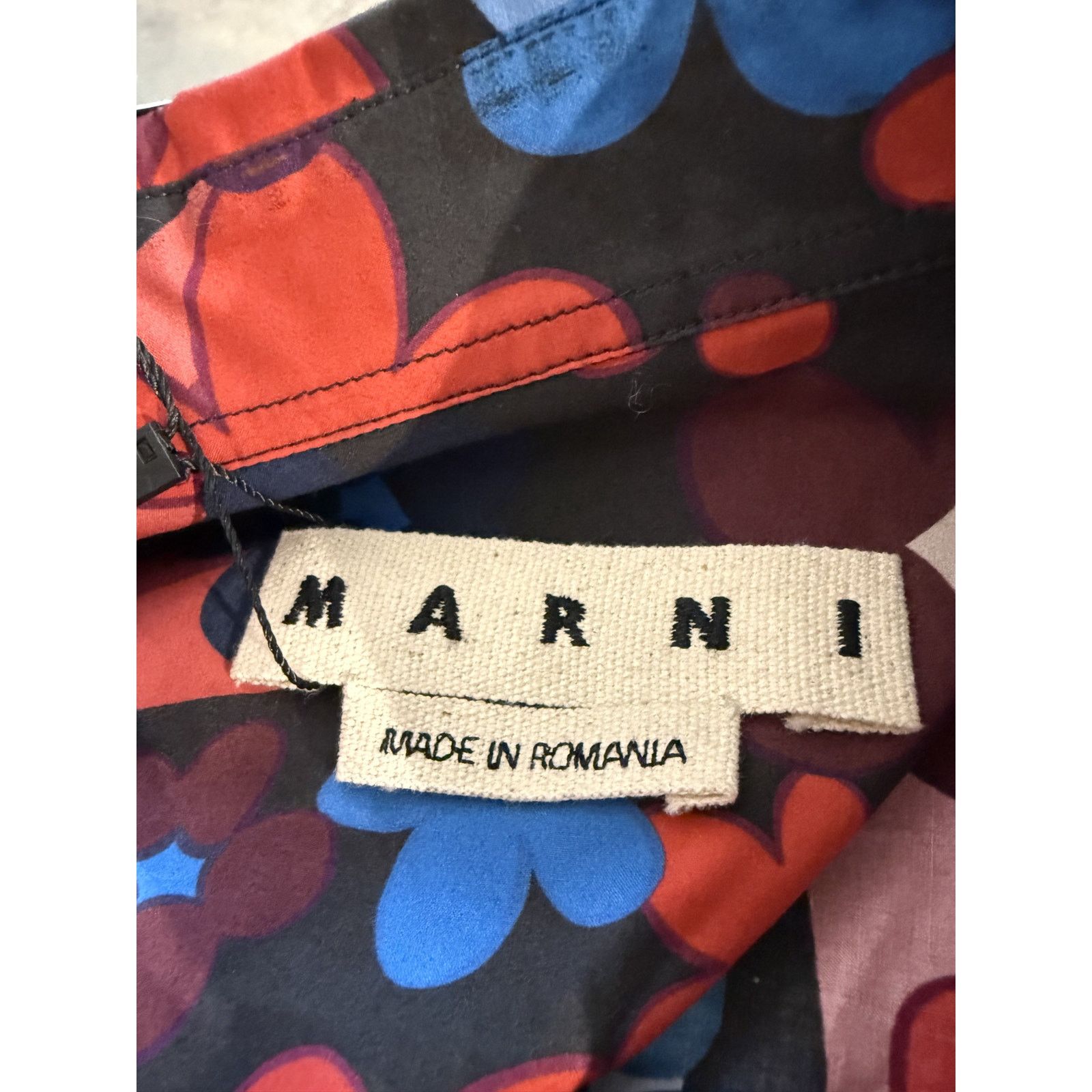 Marni Marni Button Up Blue Red Used 46 (Medium) Size US M / EU 48-50 / 2 - 6 Thumbnail
