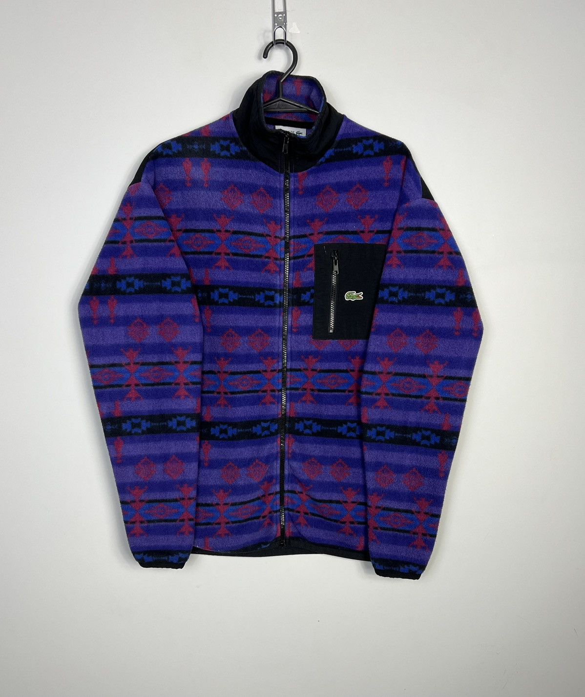 Lacoste Fleece Jacket Lacoste Synchilla Wzorki Zipped Polar Size US M / EU 48-50 / 2 - 1 Thumbnail