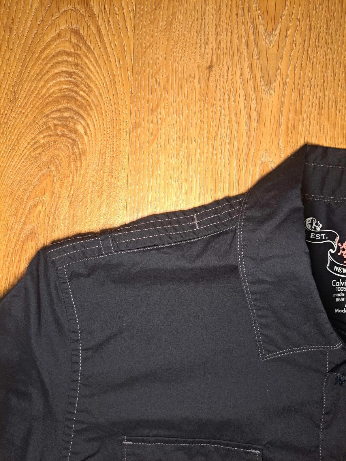 Calvin Klein Calvin Klein Button Up Shirt Mens Medium Black Cotton Size US M / EU 48-50 / 2 - 4 Thumbnail