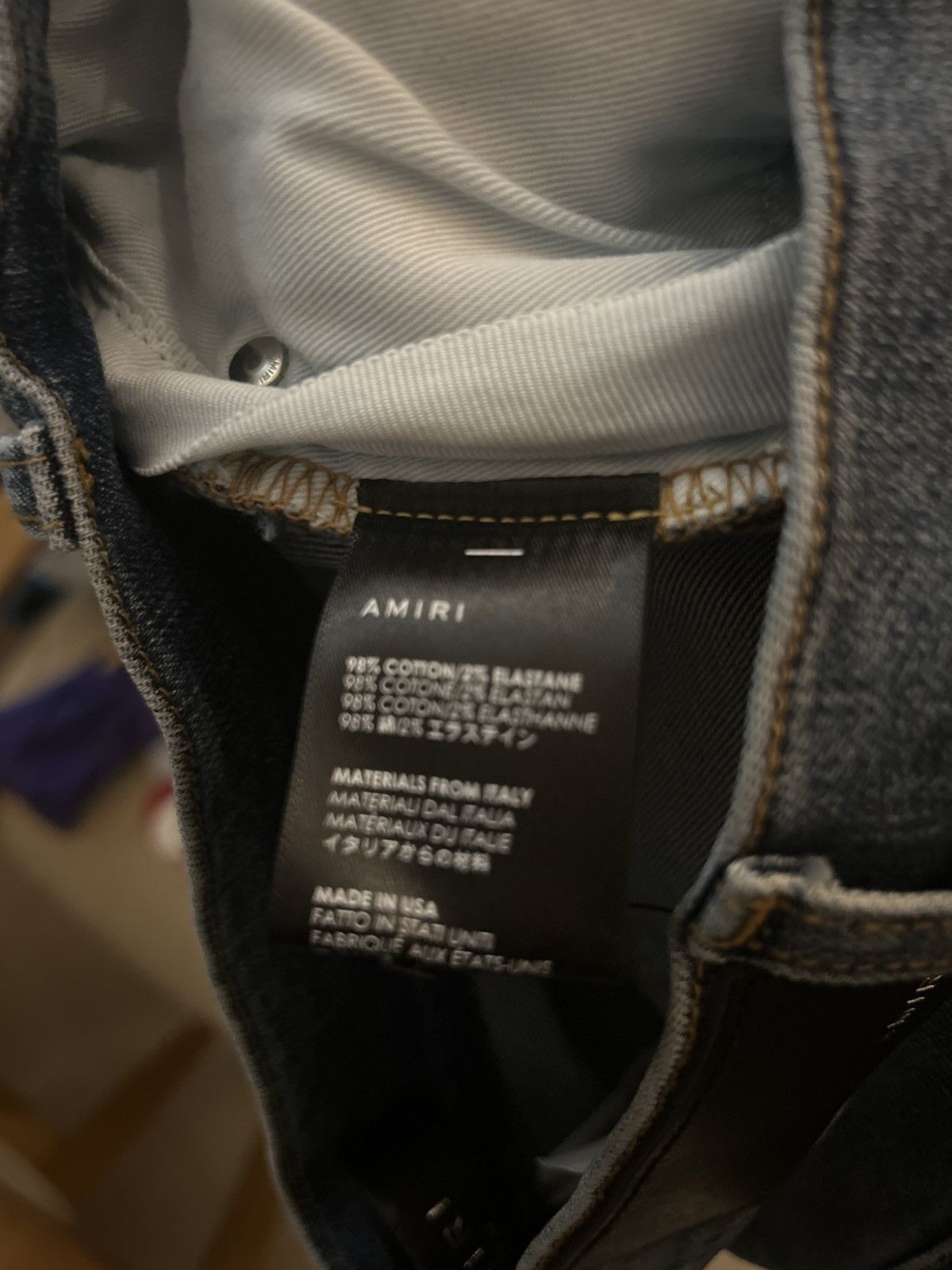 Amiri Amiri Rosebowl Stack Jeans - Blue Size US 32 / EU 48 - 9 Thumbnail