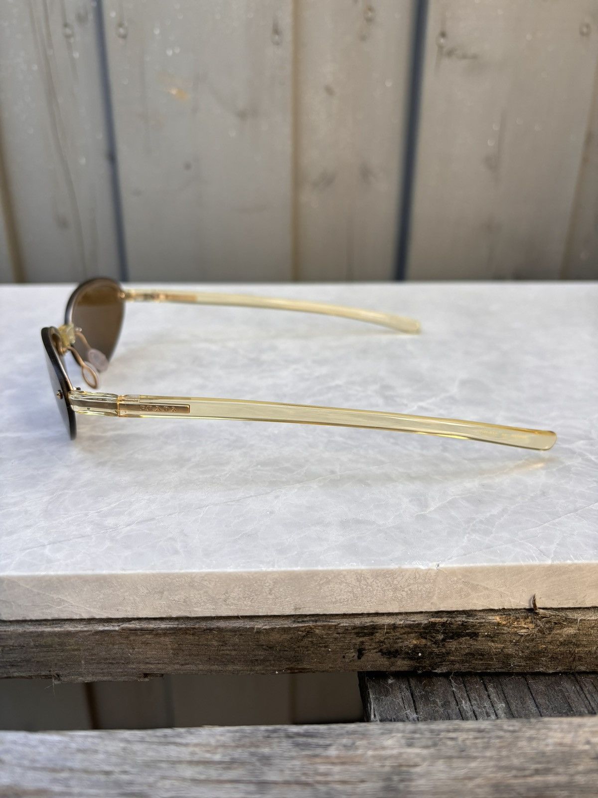 Prada Vintage Prada Sunglasses SPR 10B Rimless Sport S/S 2000s Size ONE SIZE - 13 Thumbnail