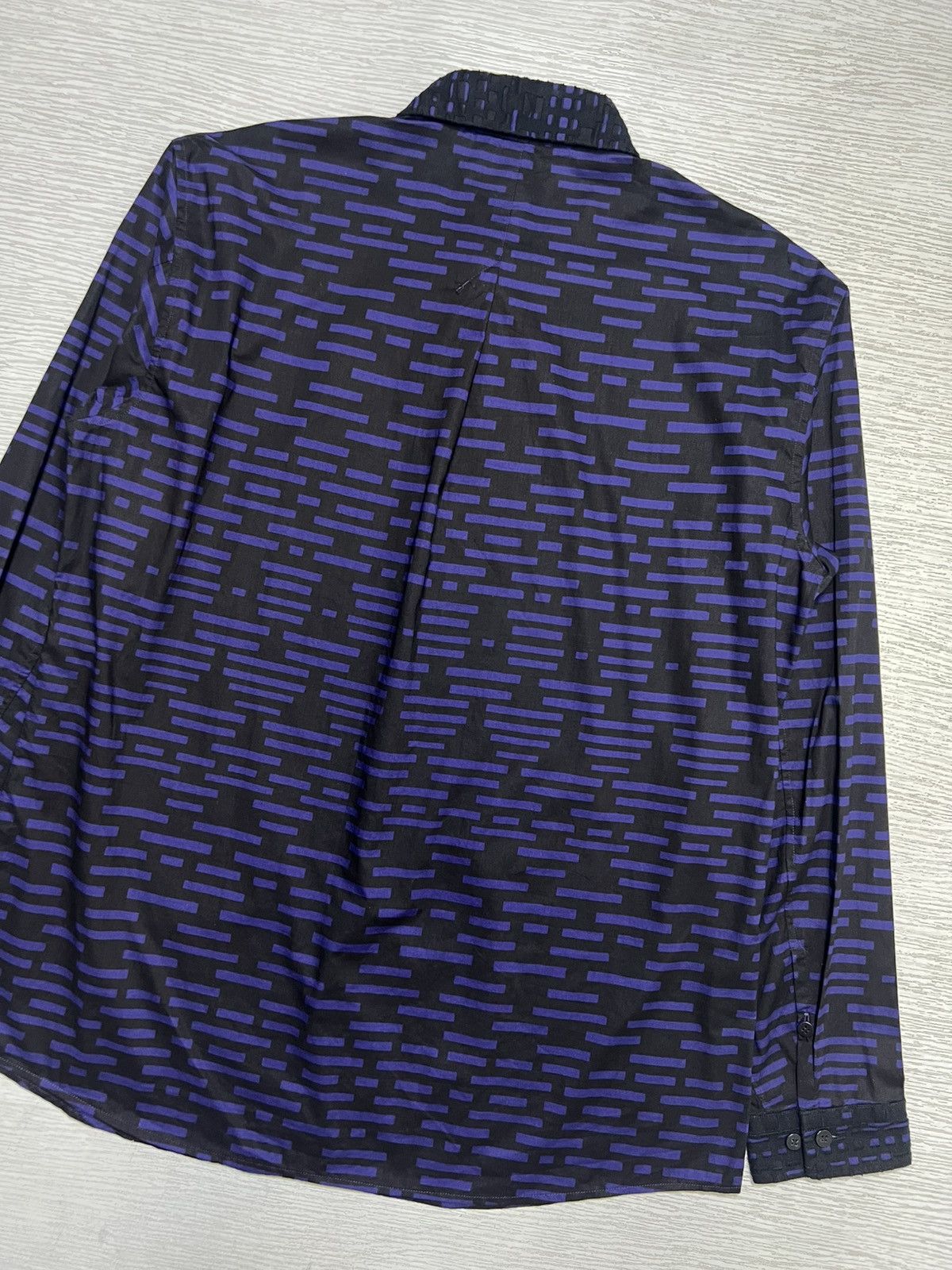 Issey Miyake Issey Miyake Men - Geometric Pattern Longsleeve Shirt Size US L / EU 52-54 / 3 - 8 Thumbnail