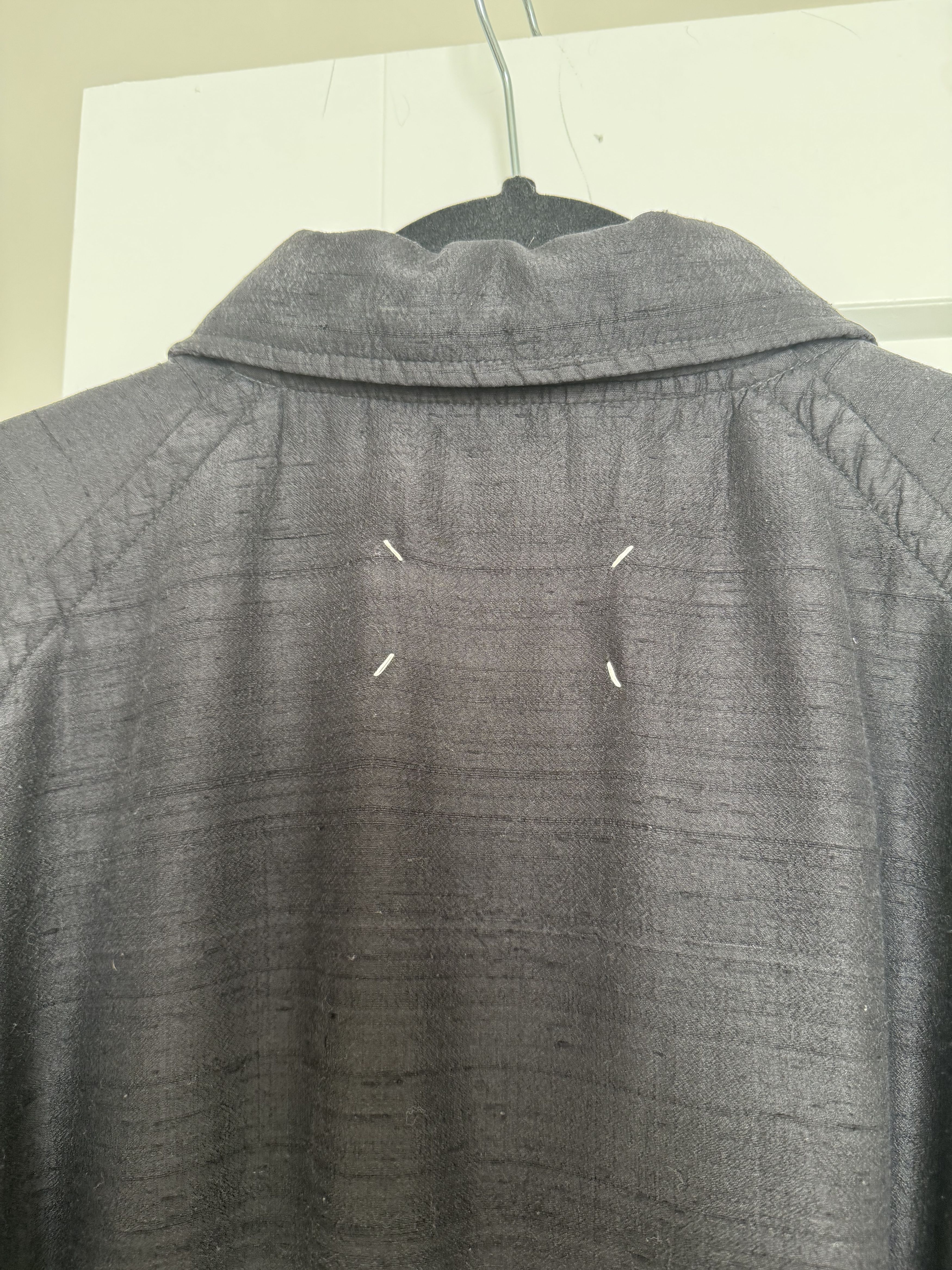 Maison Margiela Maison Margiela SS23 Silk Dupion Bomber Jacket Black 48 / M Size US M / EU 48-50 / 2 - 2 Thumbnail