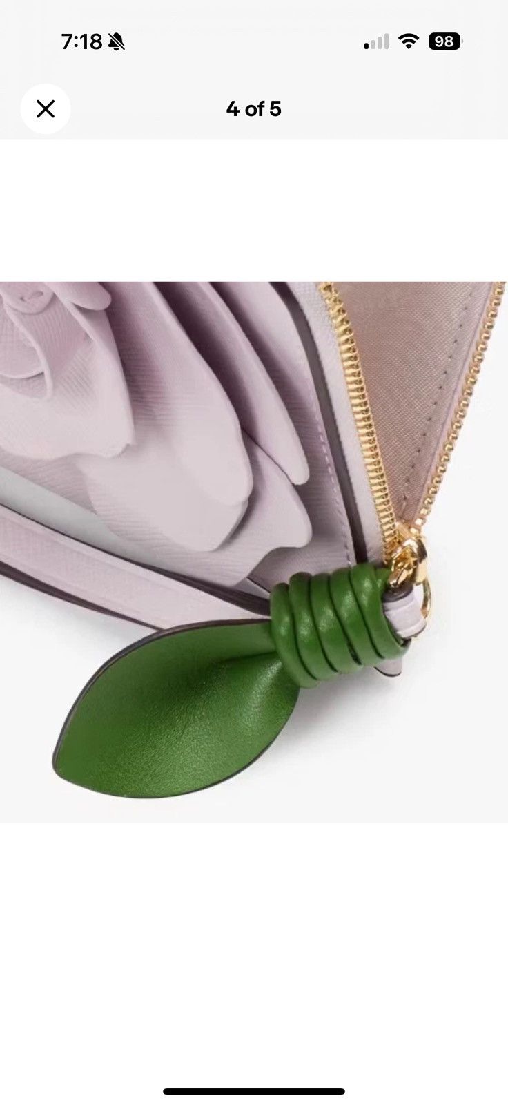Kate Spade Kate Spade x LOVESHACKFANCY Embellished Flora Wristlet Size ONE SIZE - 3 Thumbnail