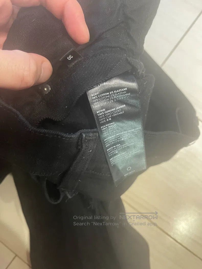 Amiri Amiri Size 30 Pure black denim snake skin pants Size US 30 / EU 46 - 7 Thumbnail