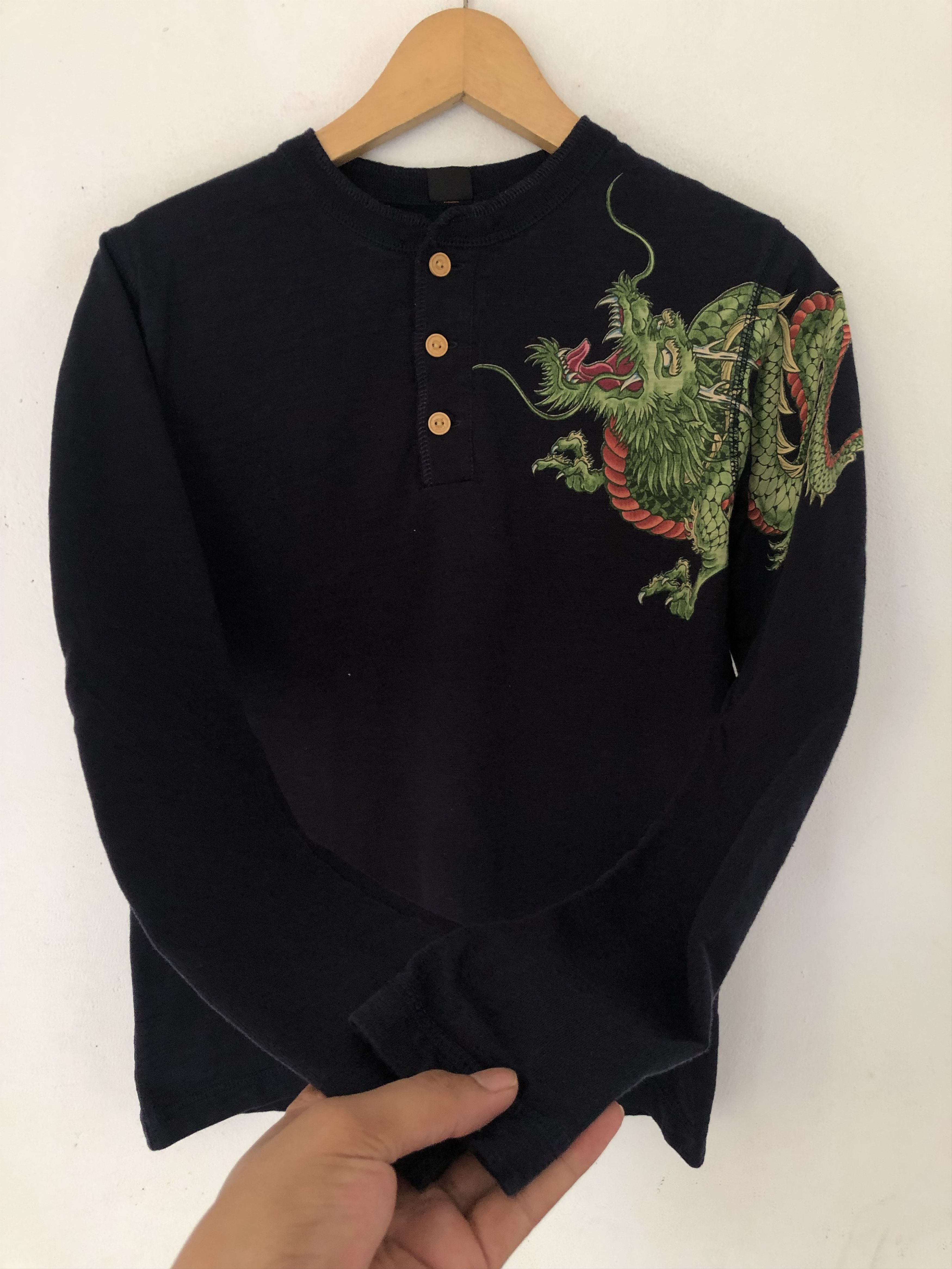 If Six Was Nine Japanese Graphic Big Artwork Dragon LongSleeve Size US S / EU 44-46 / 1 - 3 Thumbnail