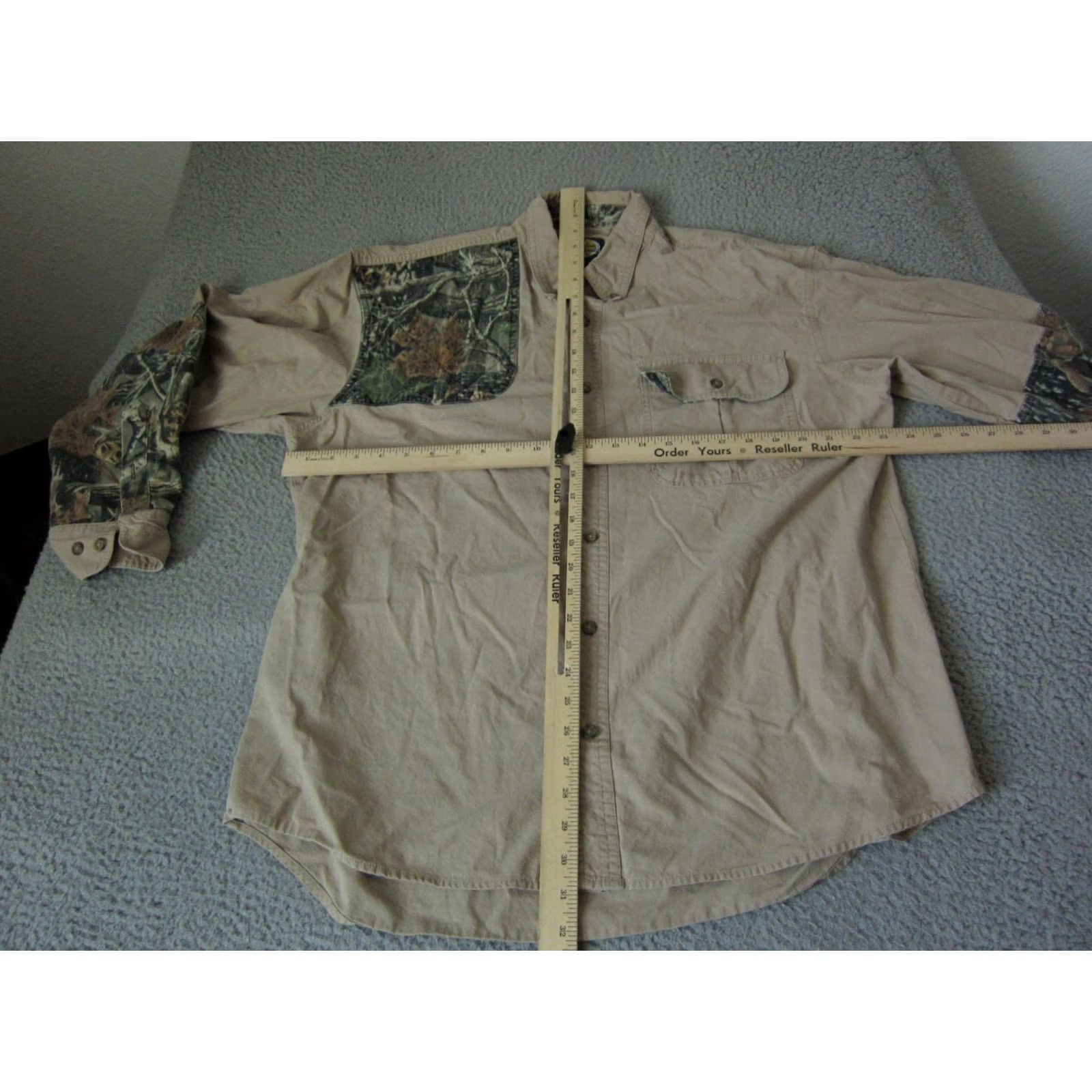 Vintage Cabelas Shirt Adult Large Brown Camouflage Canvas Hunting Mens 90s Size US L / EU 52-54 / 3 - 6 Thumbnail