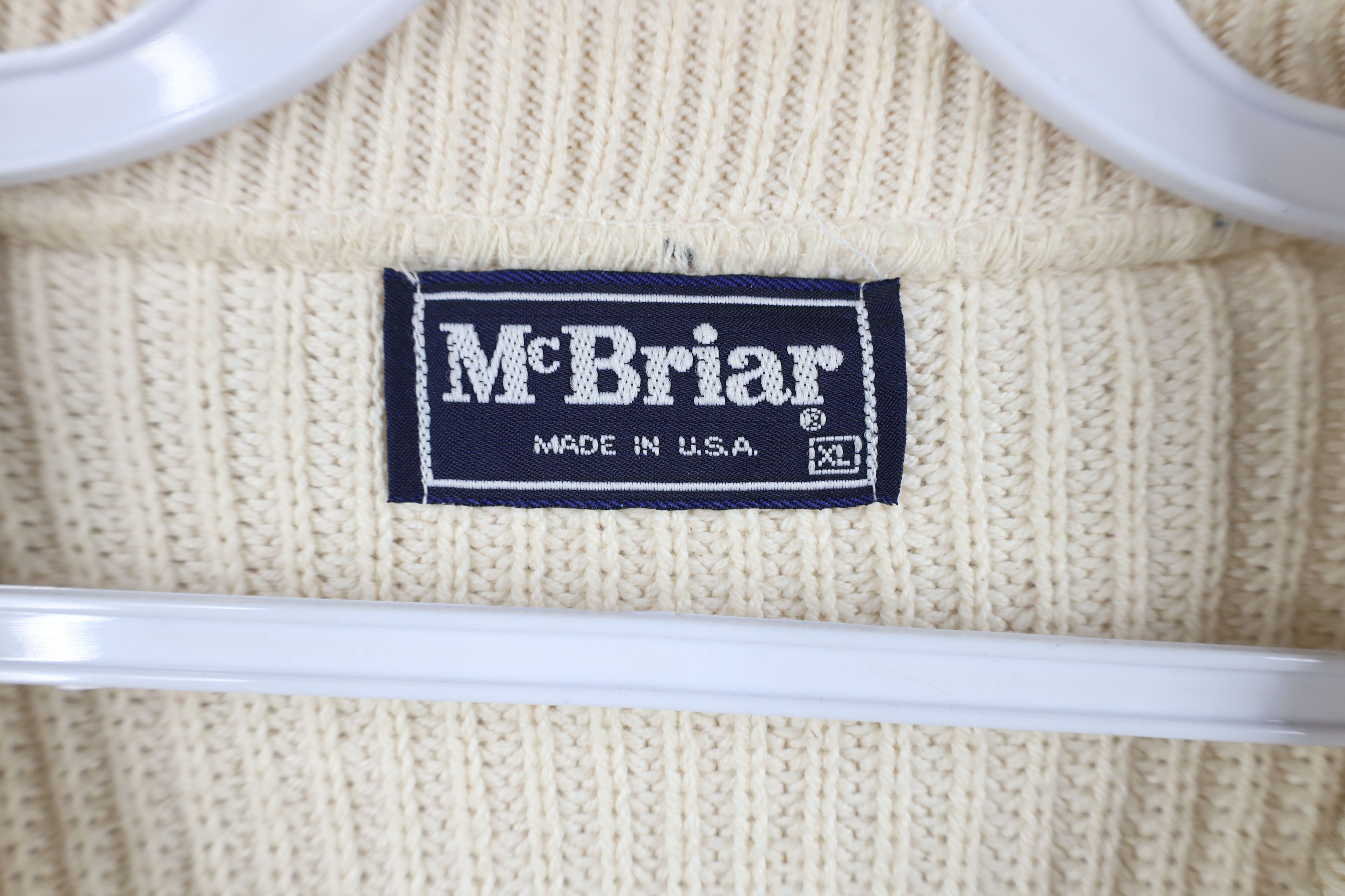 Vintage Vintage 80s 90s Streetwear Ribbed Knit Sweater BeigeUSA Size US XL / EU 56 / 4 - 7 Thumbnail