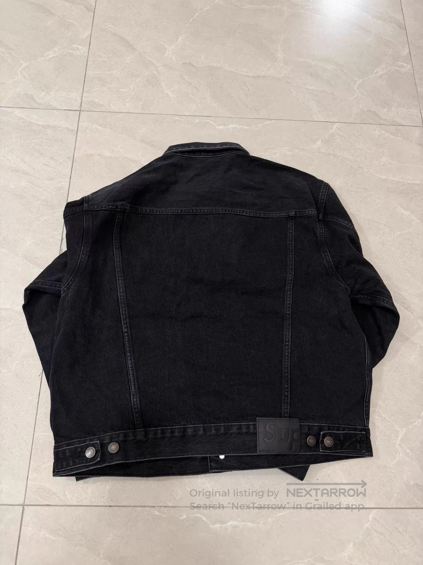 Supreme Black Denim Jacket . Size US M / EU 48-50 / 2 - 5 Thumbnail