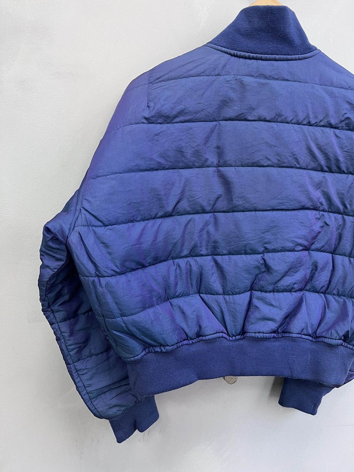 Japanese Brand SALE💣💣 Vintage 90s MA-1 Reversed Nylon Bomber Jacket Size US L / EU 52-54 / 3 - 10 Thumbnail