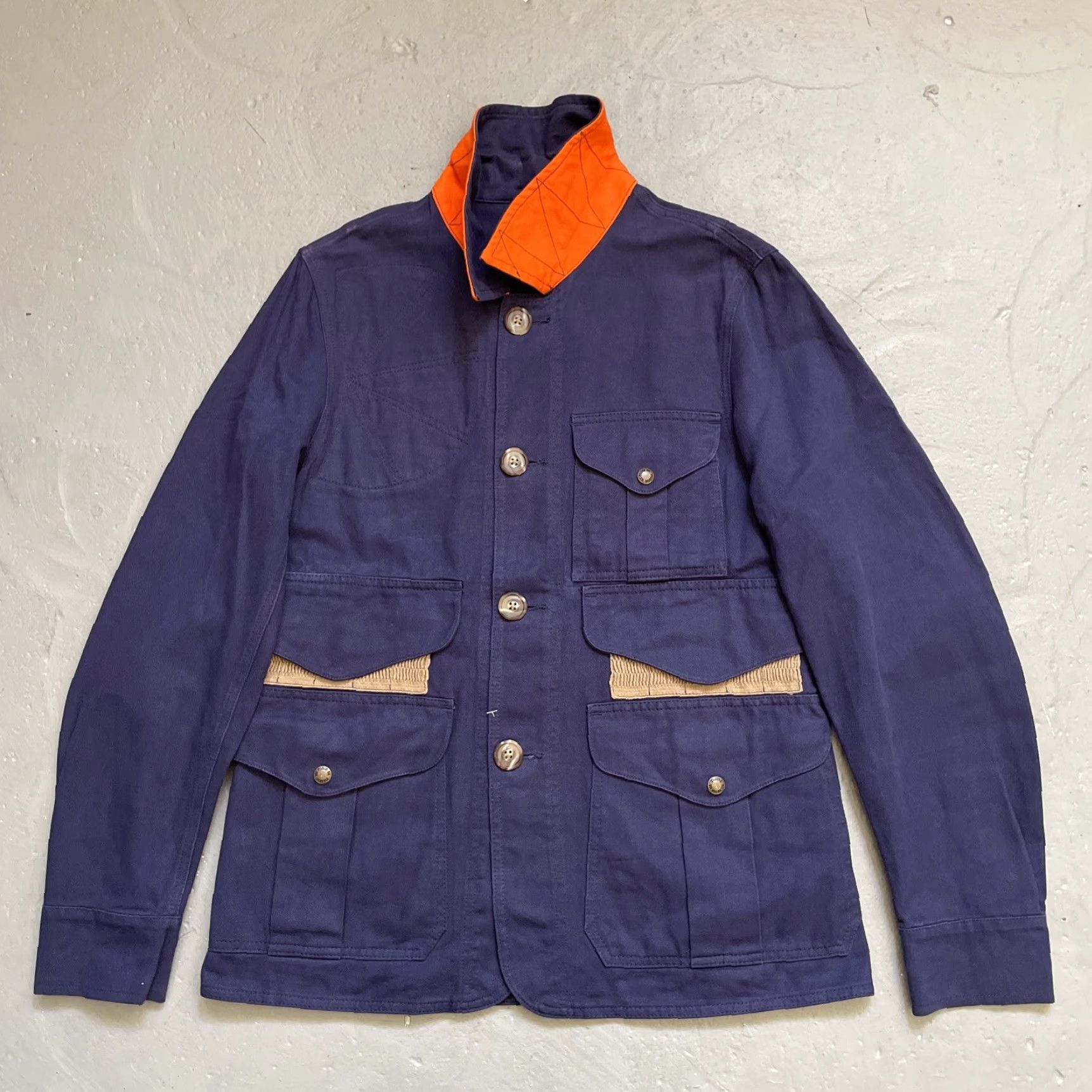 Filson VINTAGE Filson Jacket Hunter 1961 Canvas Hunting Field Jacket 38 Blue Men Size US XXS / EU 40 - 2 Thumbnail