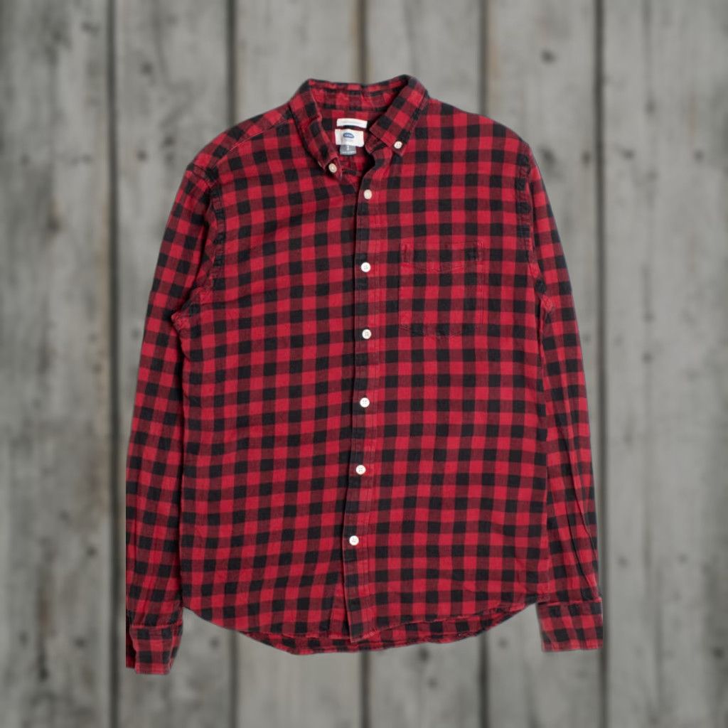Old Navy VINTAGE Old Navy Shirt Red Small Check Plaid Button-Up Long Sleeve Mens Size US S / EU 44-46 / 1 - 1 Thumbnail