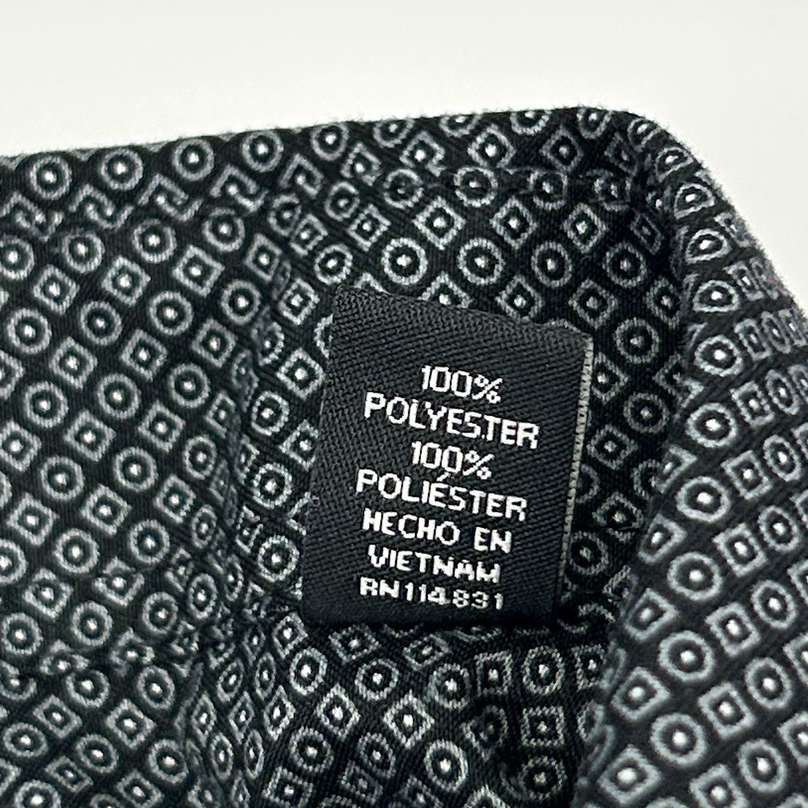 Nicole Miller Nicole Miller Button Front Dress Shirt Black Gray L 16-16.5 Size US L / EU 52-54 / 3 - 5 Thumbnail