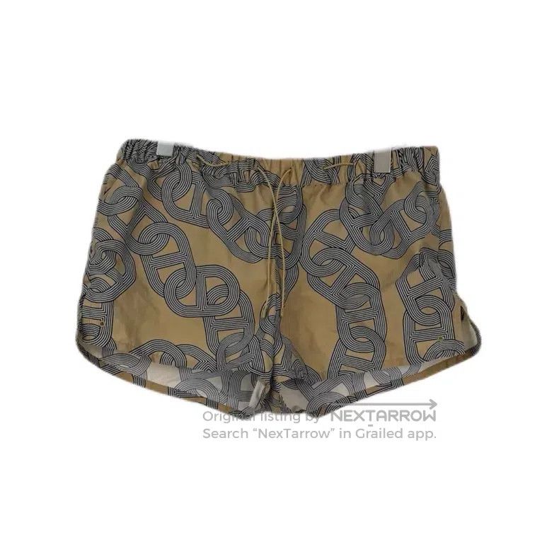 Hermes Hermes Khaki Rope Pattern Drawstring Shorts Size 25" / US 0 / IT 36 - 1 Thumbnail