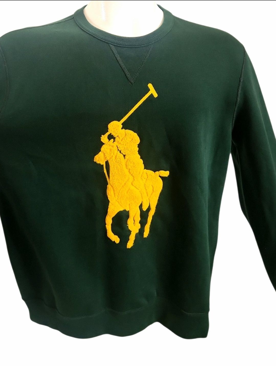 Polo Ralph Lauren Polo Ralph Lauren Big Pony Double Knit Crew Neck Carpet Logo Size US M / EU 48-50 / 2 - 6 Thumbnail