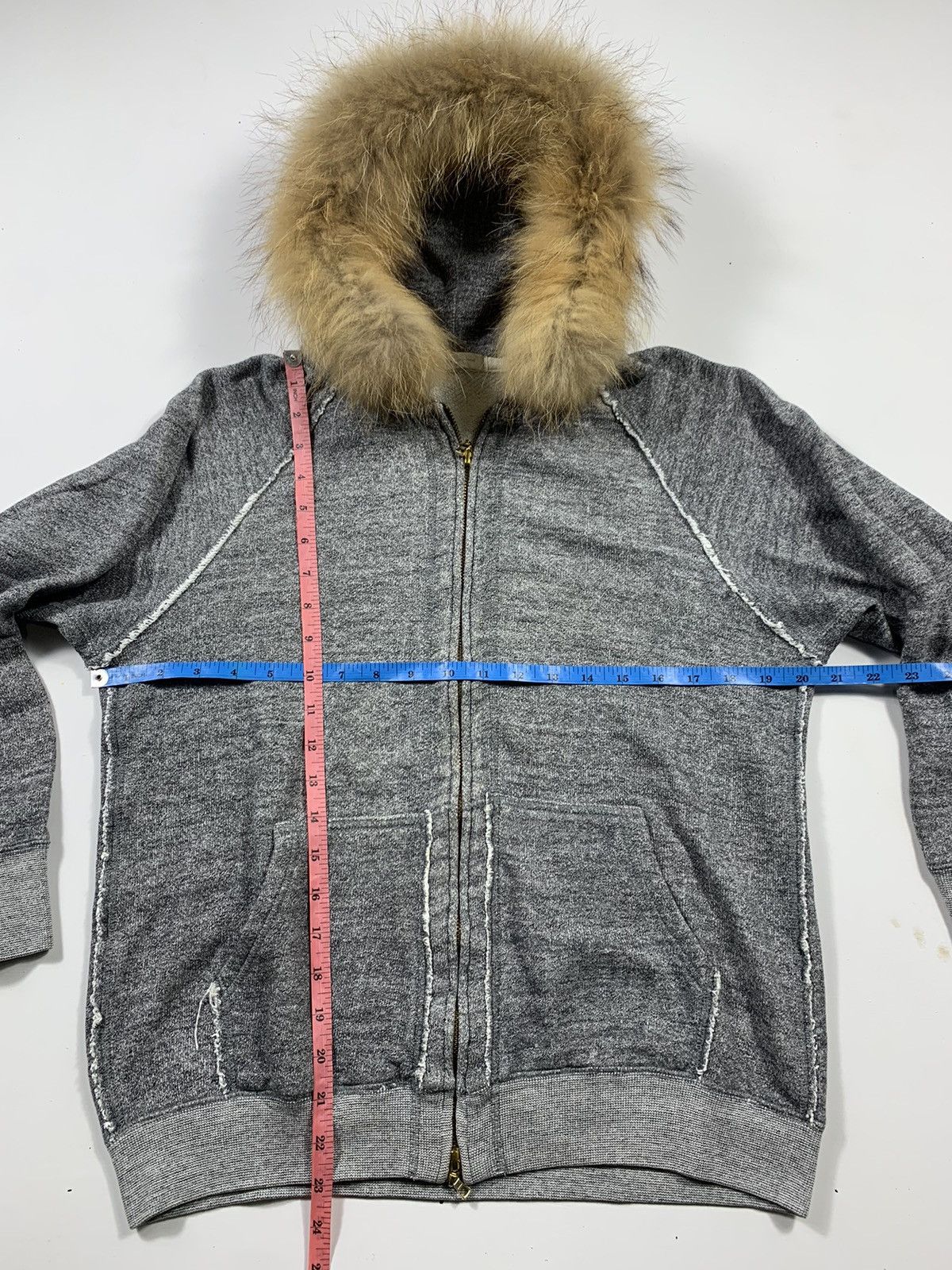 Hysteric Glamour × If Six Was Nine × Japanese Brand Sick Crazy Distressed Zip Fur Hoodie lgb style Size US M / EU 48-50 / 2 - 7 Thumbnail