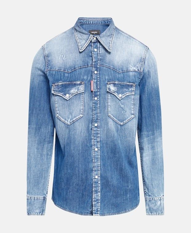 Dsquared2 Denim shirt Size 44R - 1 Preview