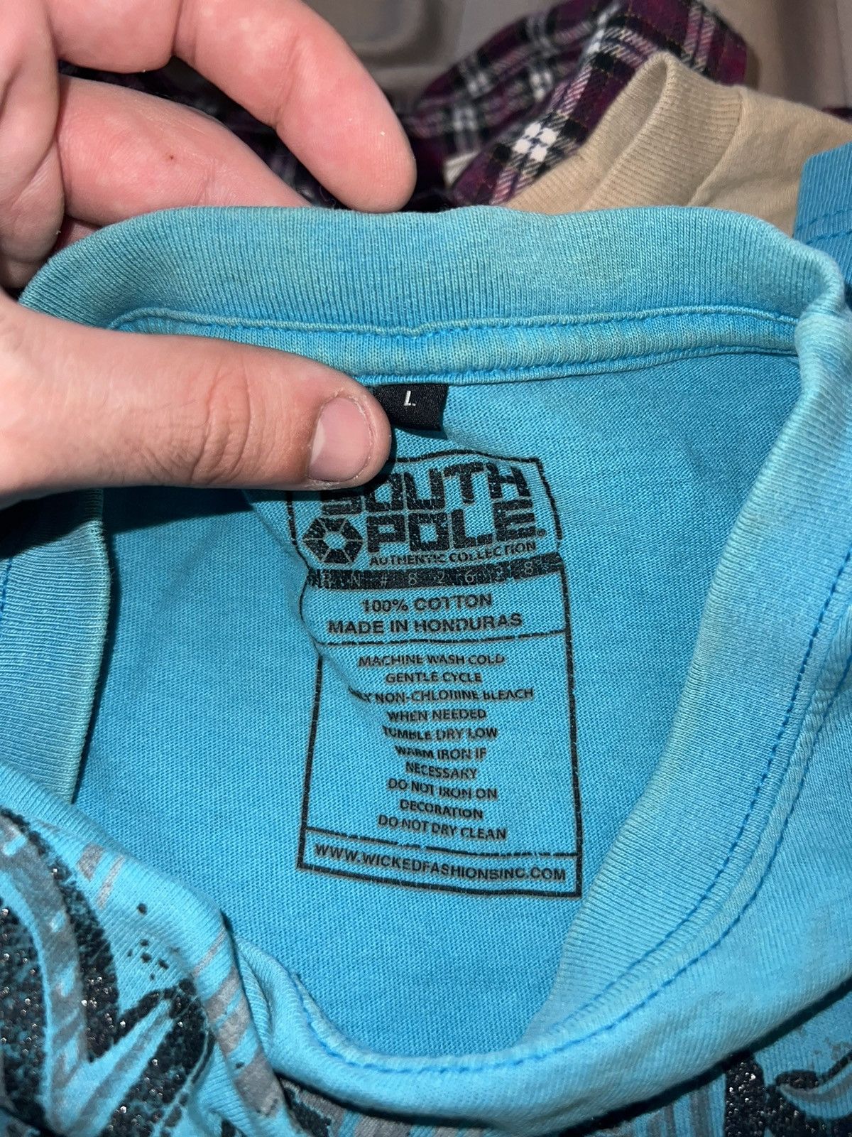 Southpole × Vintage INSANE Y2K AOP Blue Southpole Glitter Graphic Tee Size US L / EU 52-54 / 3 - 3 Thumbnail