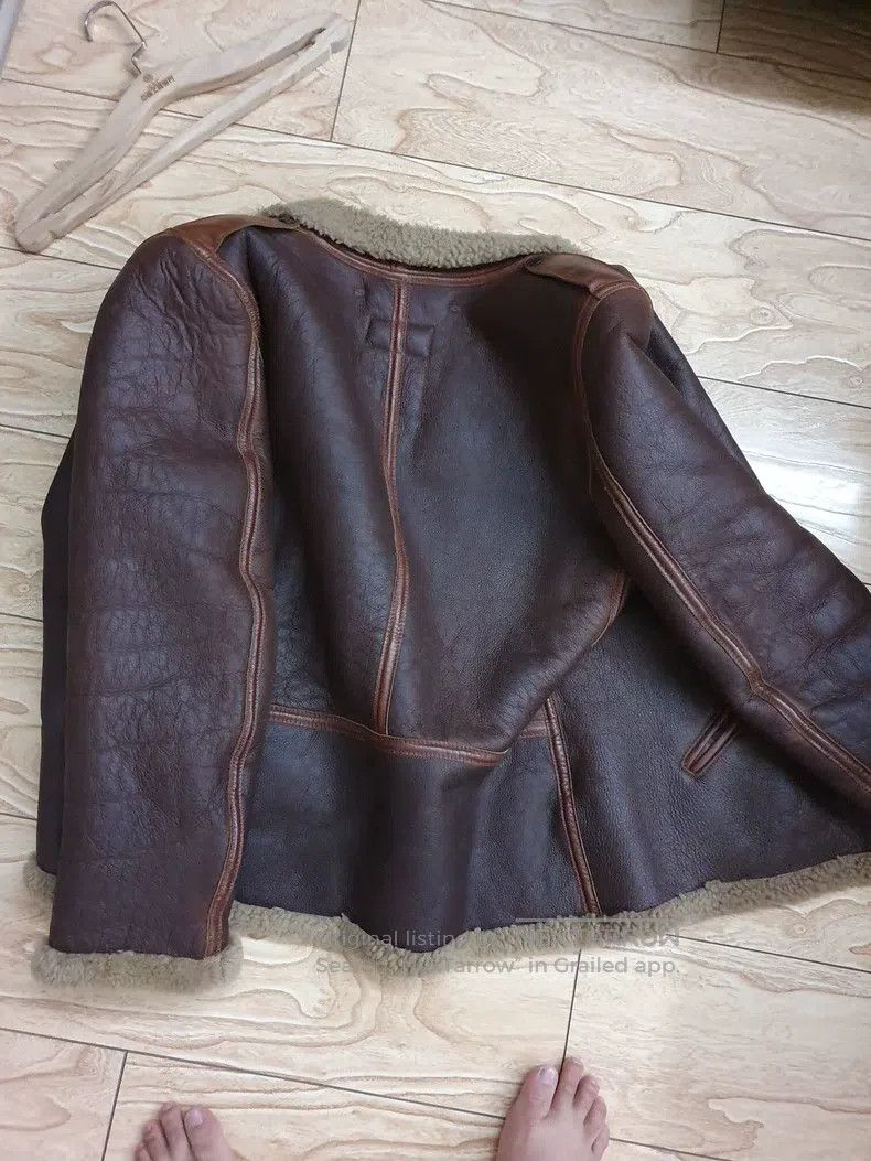 Schott Schott B6 leather jacket, fur integrated Size US XL / EU 56 / 4 - 2 Thumbnail