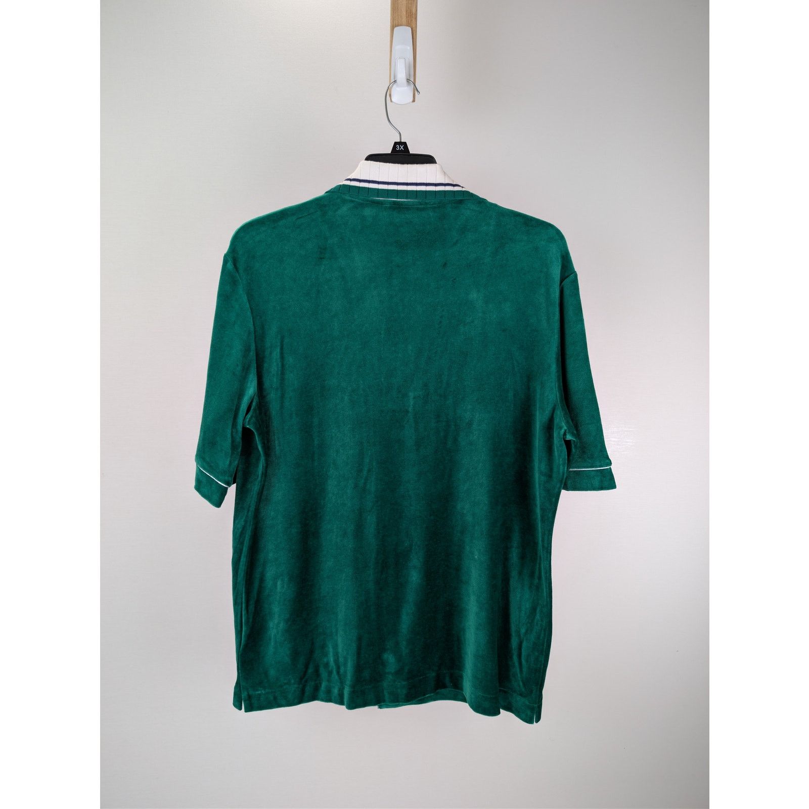 Casablanca o1rshd1 CC20 Men's Short Sleeved Velour Shirt in Evergreen Size US S / EU 44-46 / 1 - 9 Thumbnail