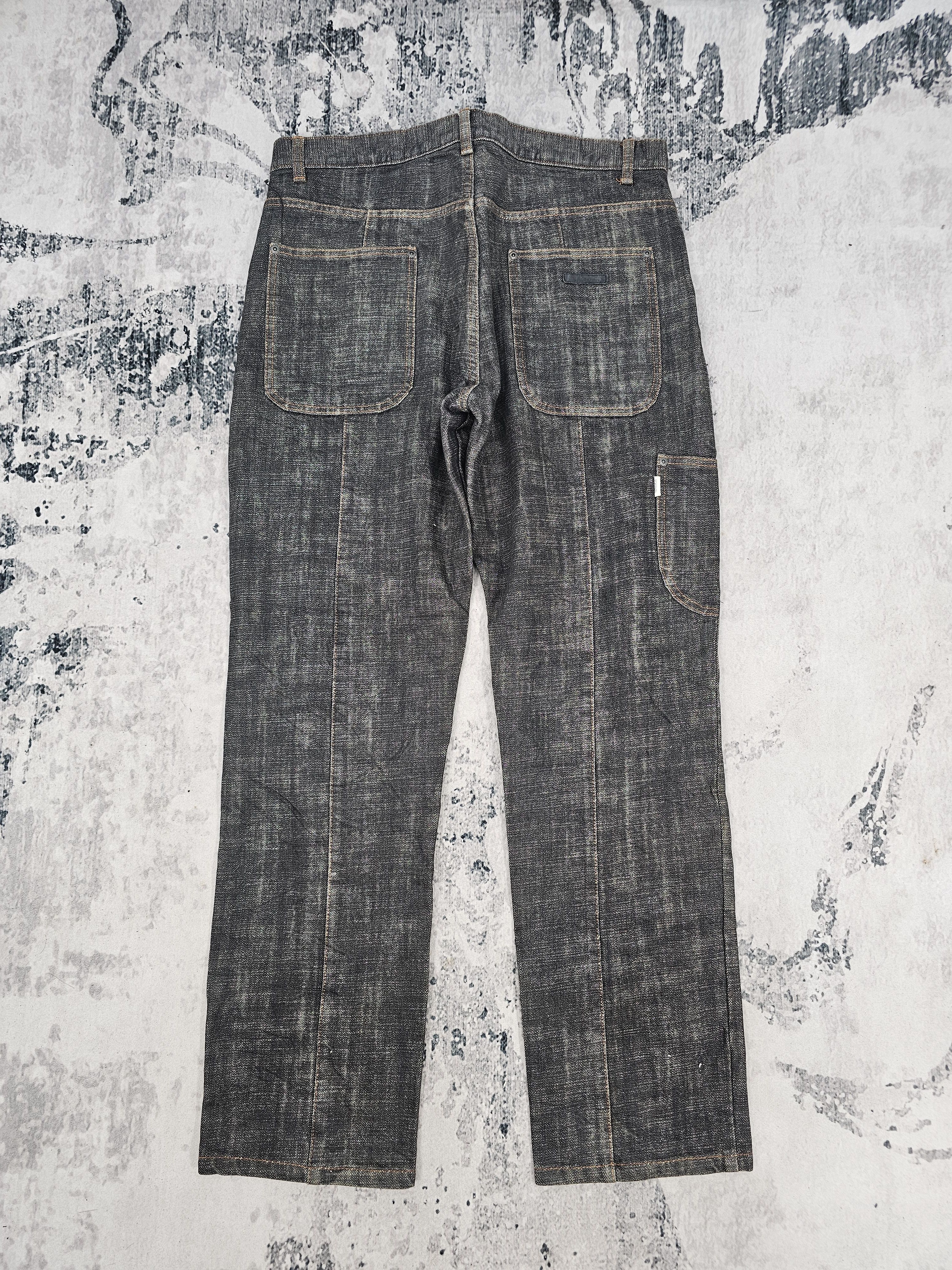 Japanese Brand SCANNER Multi Pockets Carpenter Workwear Jeans JB0277 Size US 35 - 2 Thumbnail