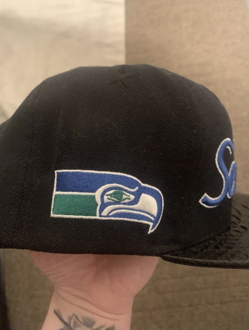 Just Don Just Don x Mitchell & Ness NFL Seattle Seahawks hat Size ONE SIZE - 3 Thumbnail