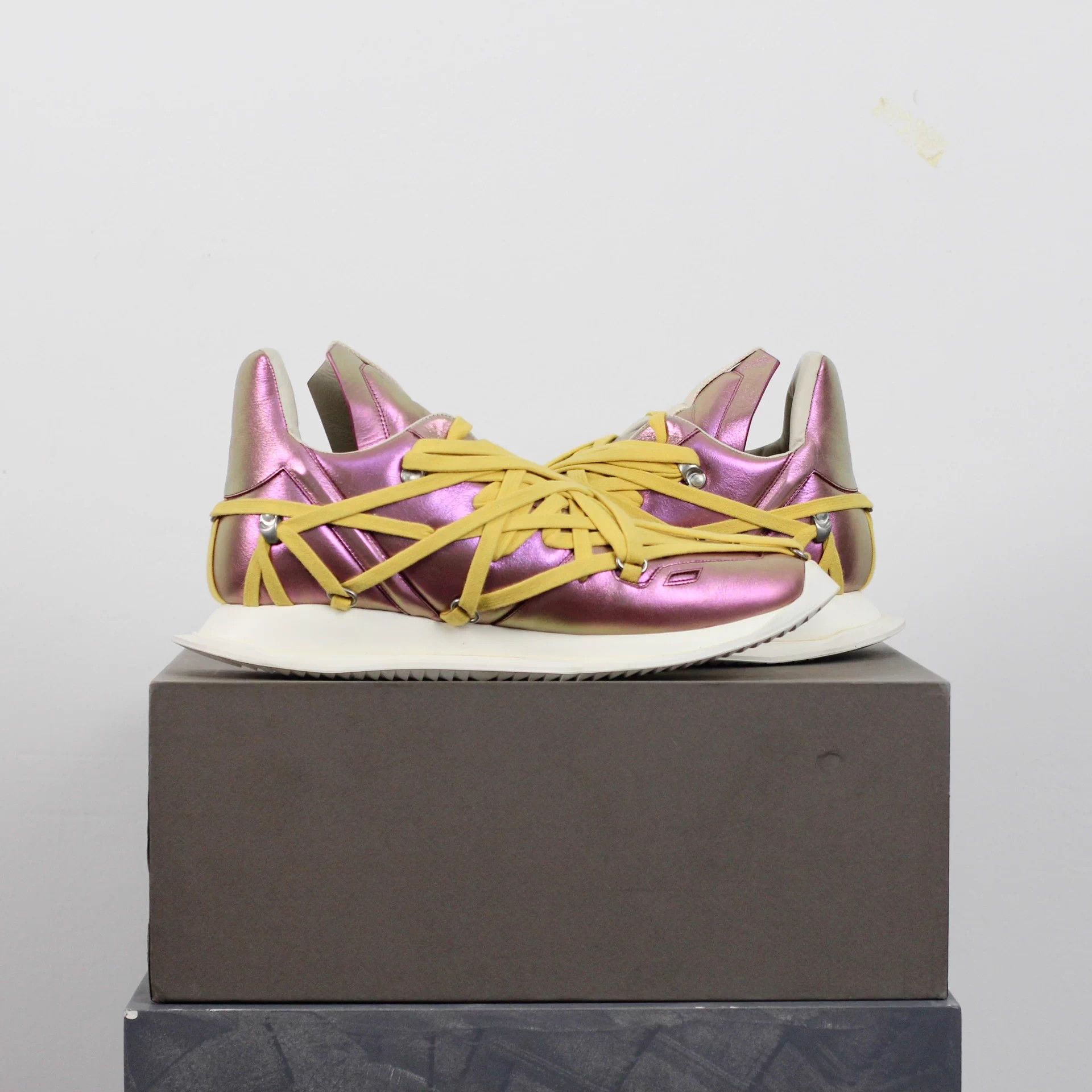 Rick Owens Rickowens main line laser-cut crazy strap design Size US 8 / EU 41 - 3 Thumbnail