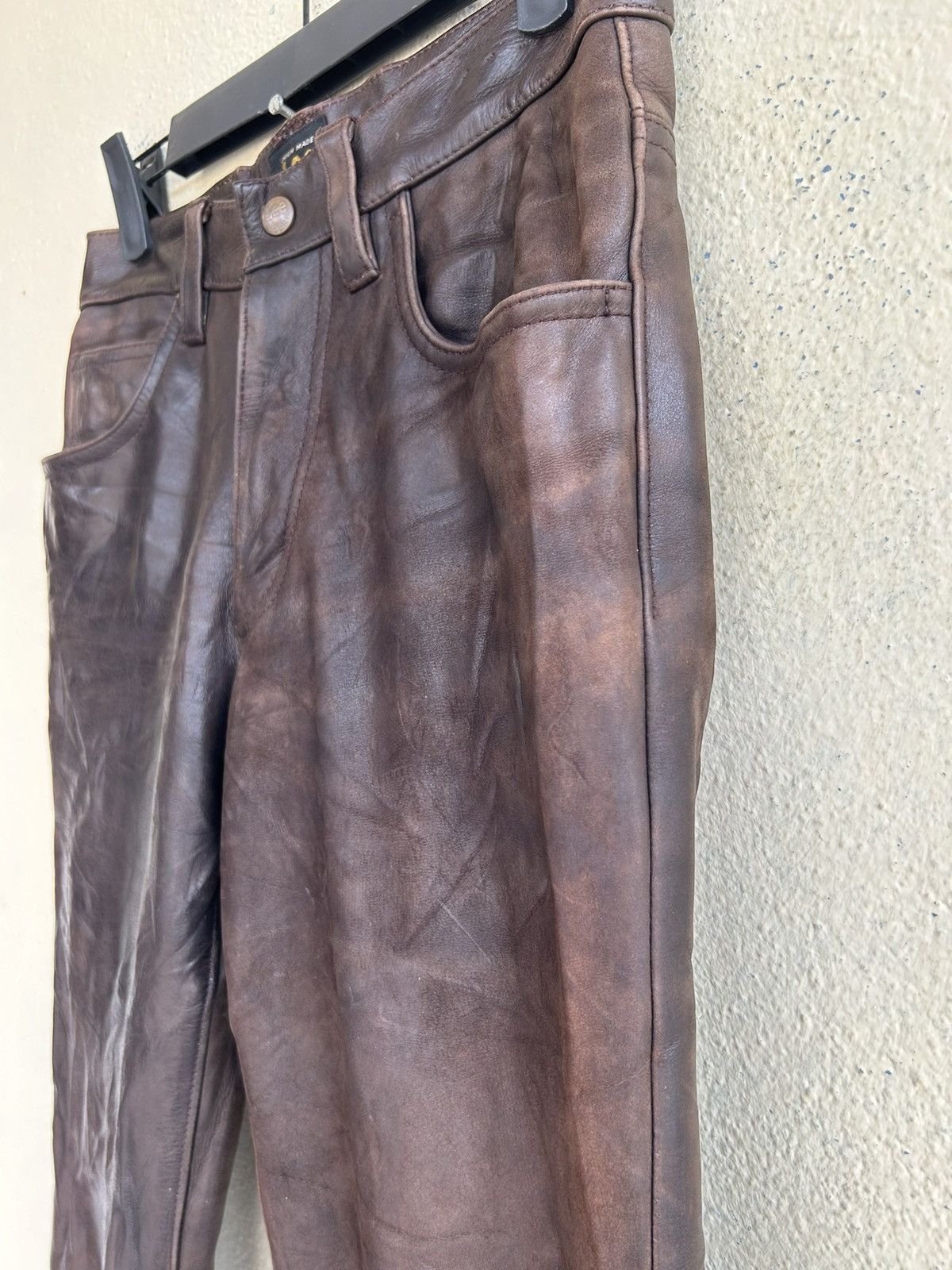 Genuine Leather × Lee Lee Riders Sanforized Boot Cut Leather Pant Size US 28 / EU 44 - 7 Thumbnail