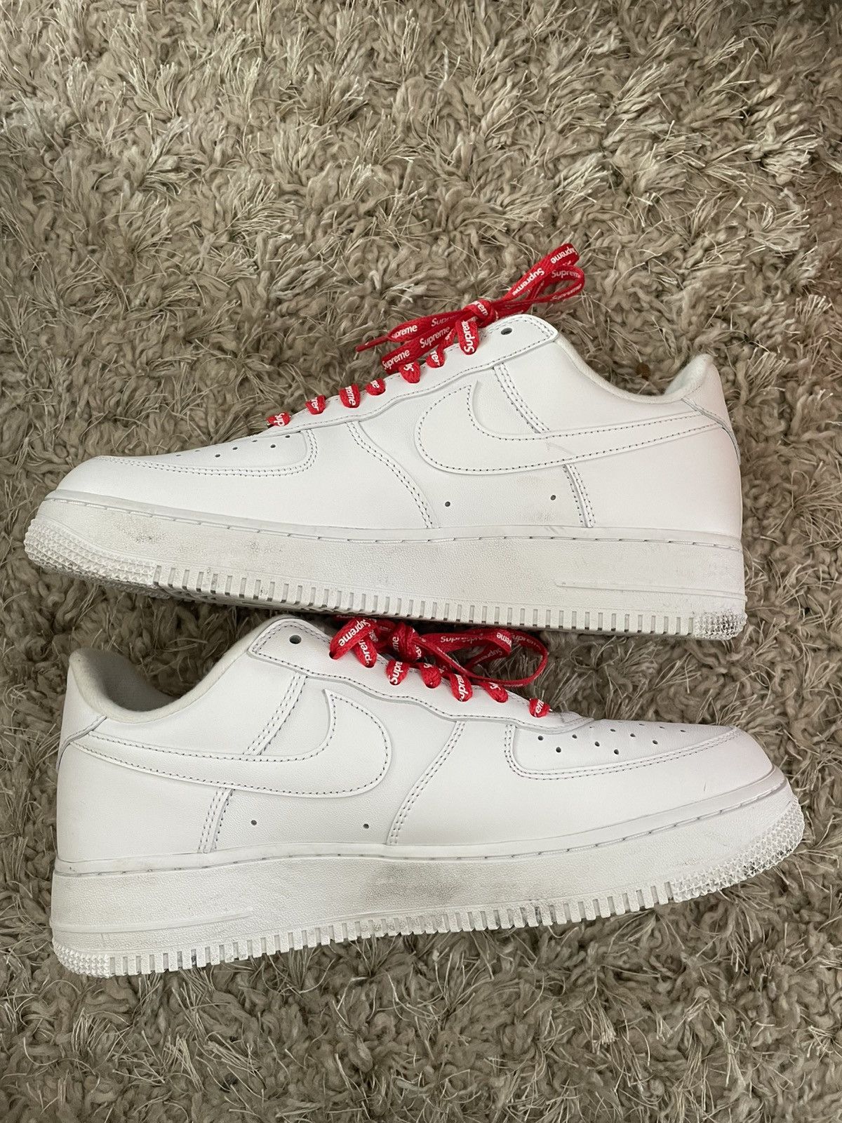 Supreme Supreme x Nike Air Force Triple White Size US 9 / EU 42 - 3 Thumbnail