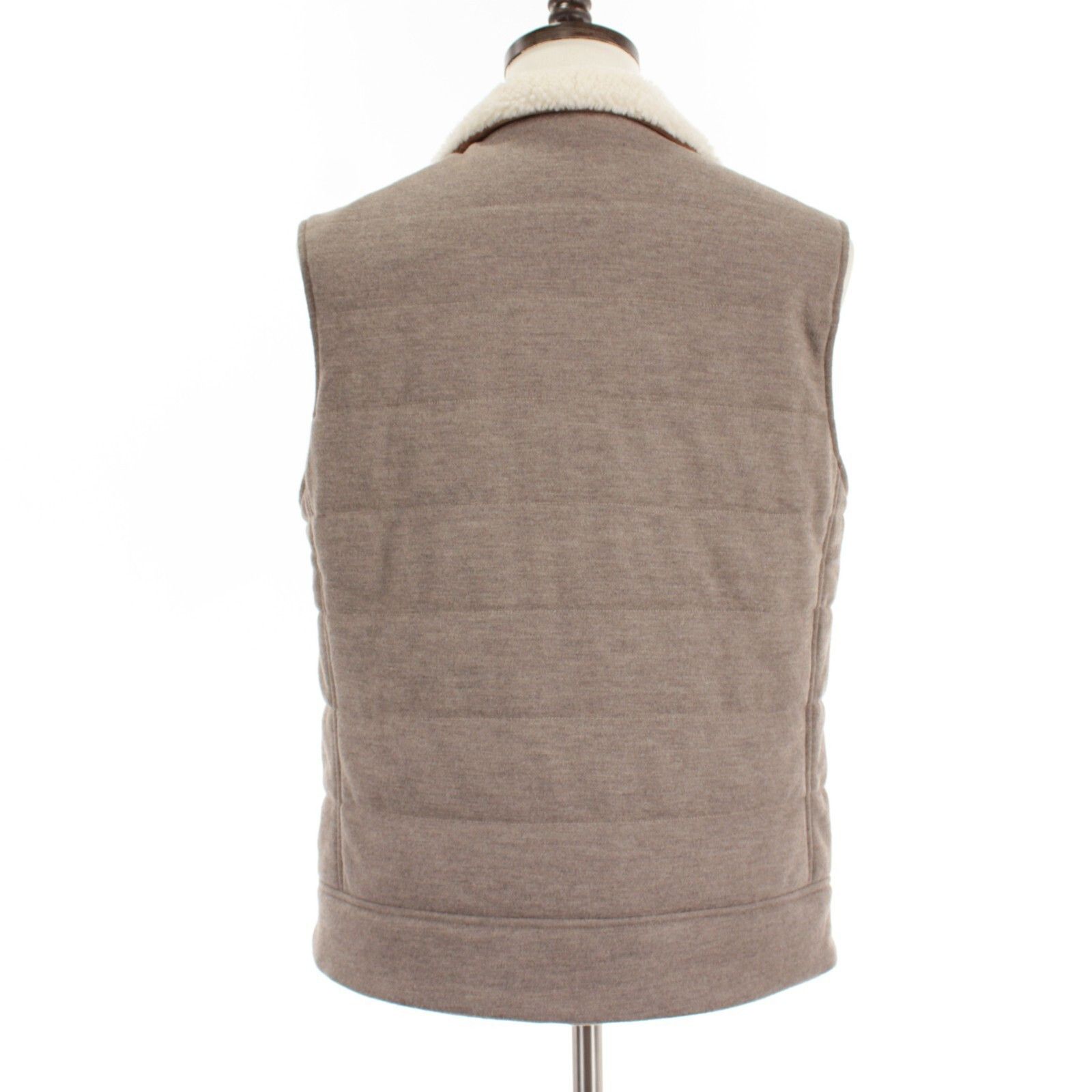 Luciano Barbera Luciano Barbera Vest Size M US In Beige Wool Size US M / EU 48-50 / 2 - 5 Thumbnail