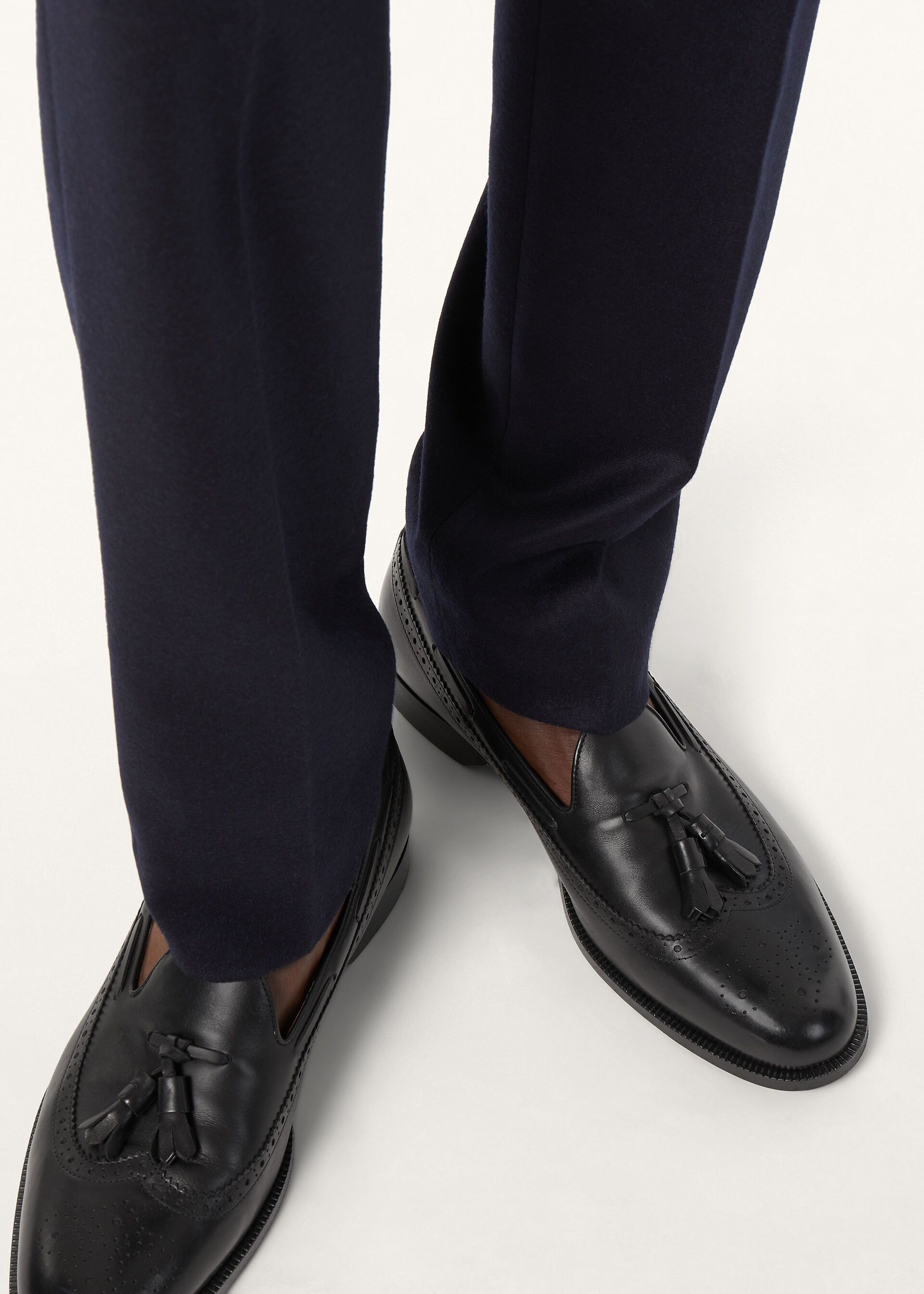 Loro Piana os11x0226 FAQ5603 Serge Walk Loafers in Black Size US 9 / EU 42 - 2 Thumbnail