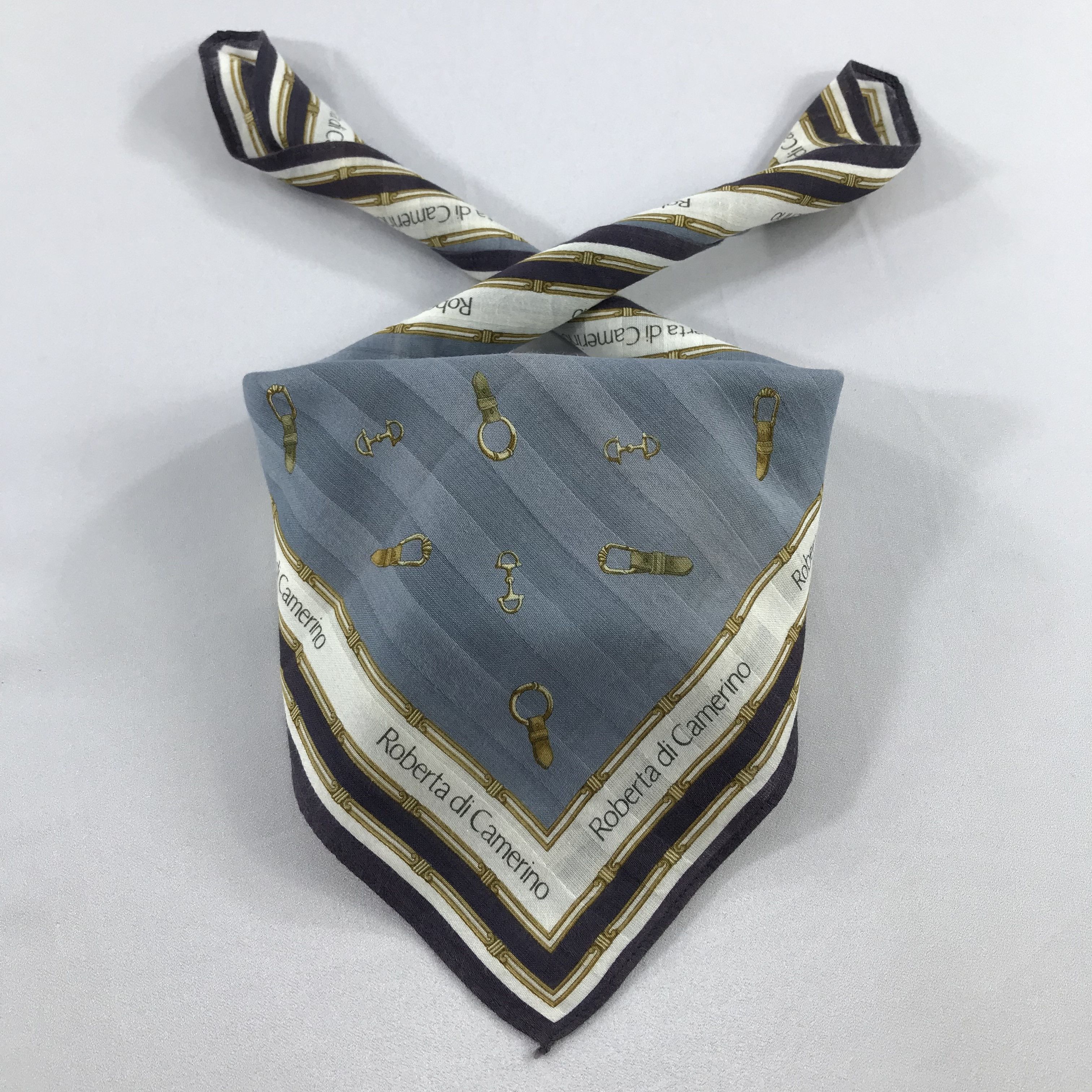 Roberta di Camerino × Vintage Roberta Di Camerino Bandana /Handkerchief/Neckerchief -S2079 Size ONE SIZE - 3 Thumbnail