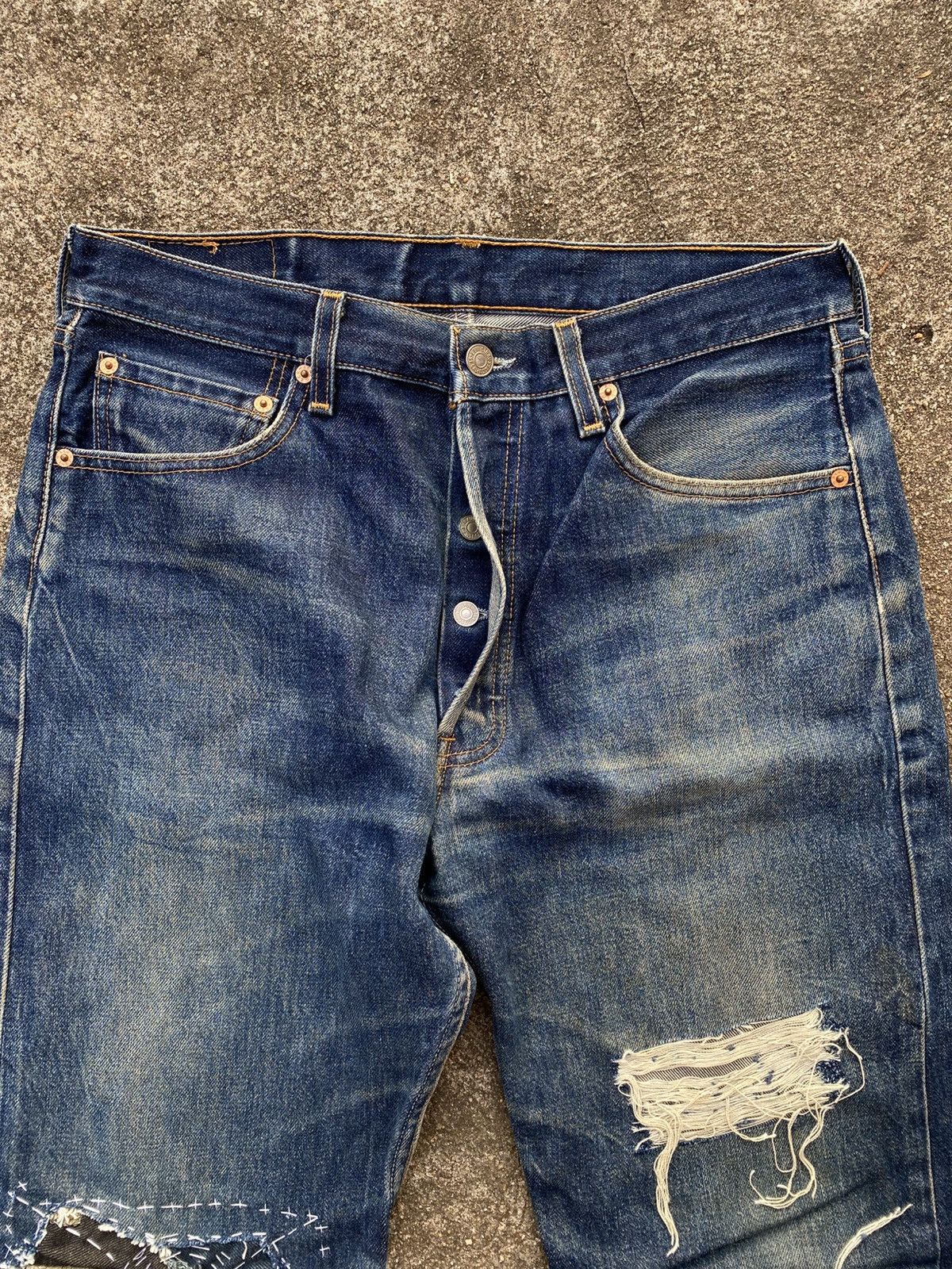 Levi's Vintage Levis 501xx Distressed Size US 32 / EU 48 - 7 Thumbnail